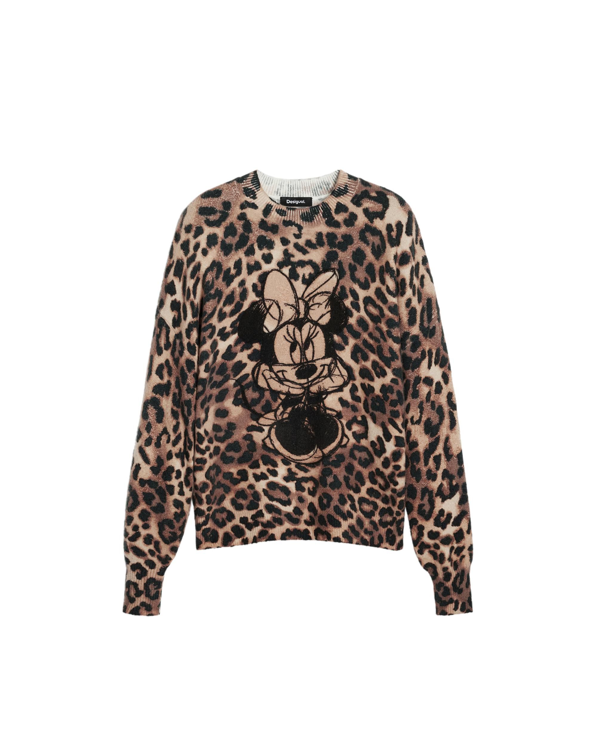 Jersey de mujer minnie™ animal print - Desigual - Marrón Marrón-5