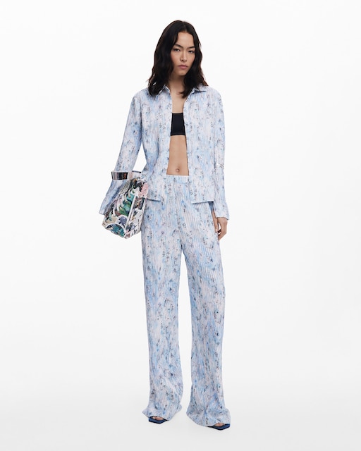 Imagen 0 de Pantalón de mujer plisado estampado