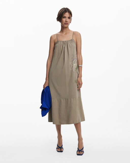 Imagen 0 de Vestido tirantes escote recto