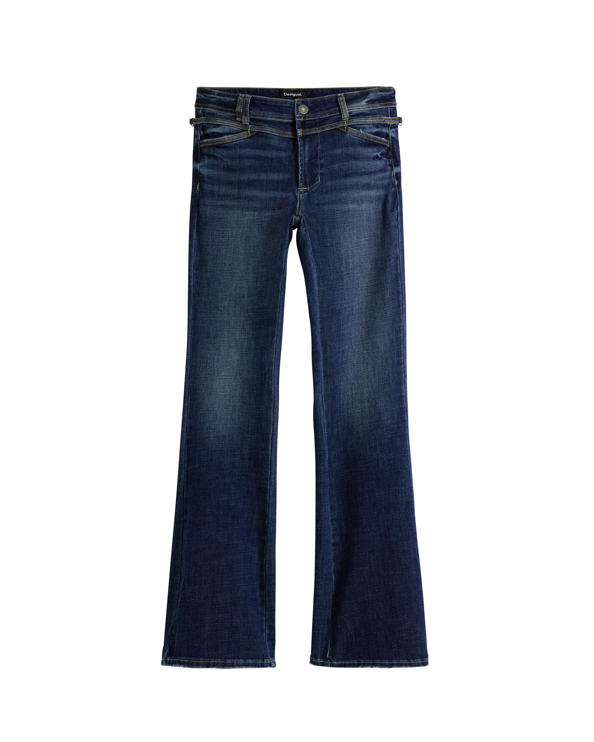 Vaquero de mujer acampadado lavado - Desigual - Azul denim Azul denim-6