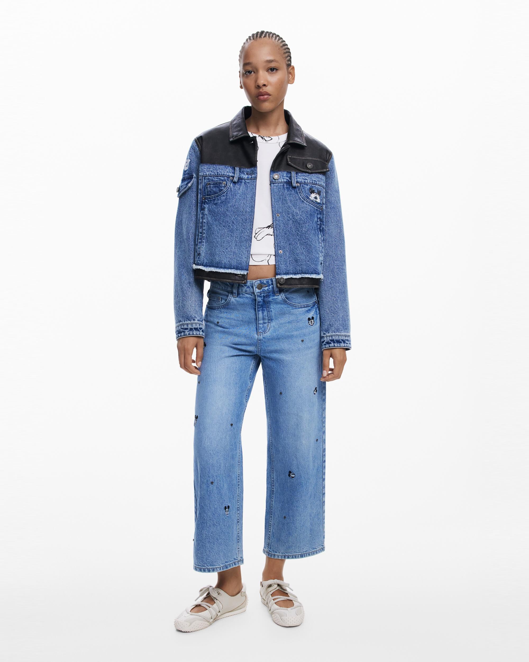Desigual - Vaquero de mujer culotte Mickey™.
