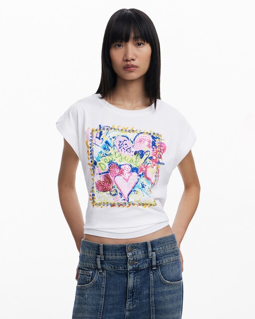Imagen 0 de Camiseta de mujer cuadrado Art