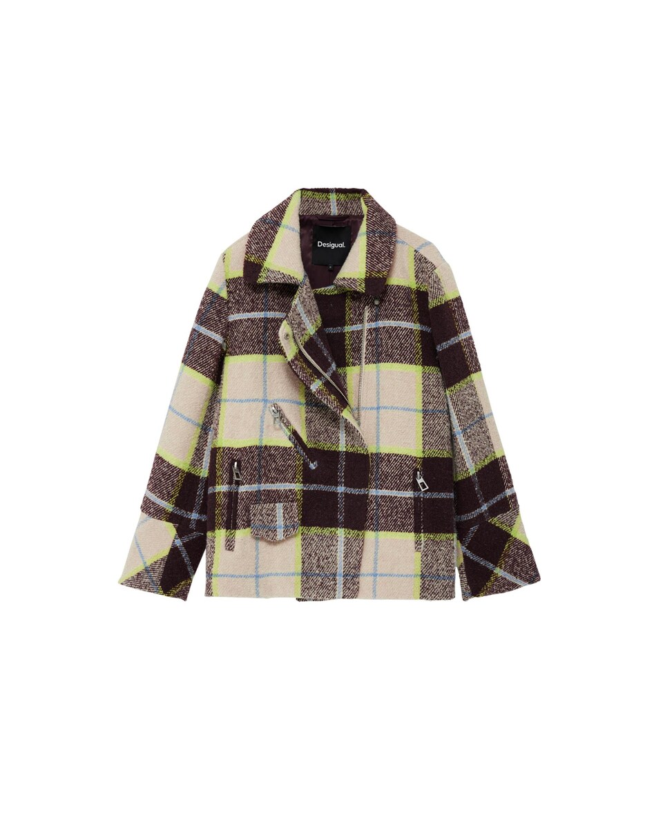 Checkered Coat Precio Abrigo Desigual Desigual Abrigo De