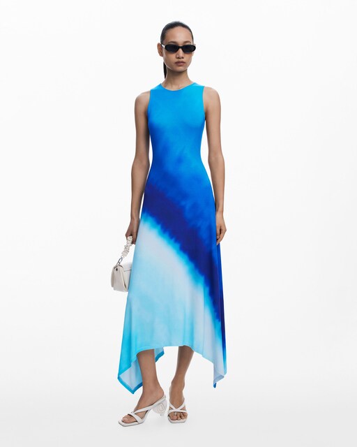 Imagen 0 de Vestido fruncido tie-dye
