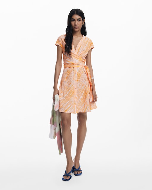Imagen 0 de Vestido corto cruzado
