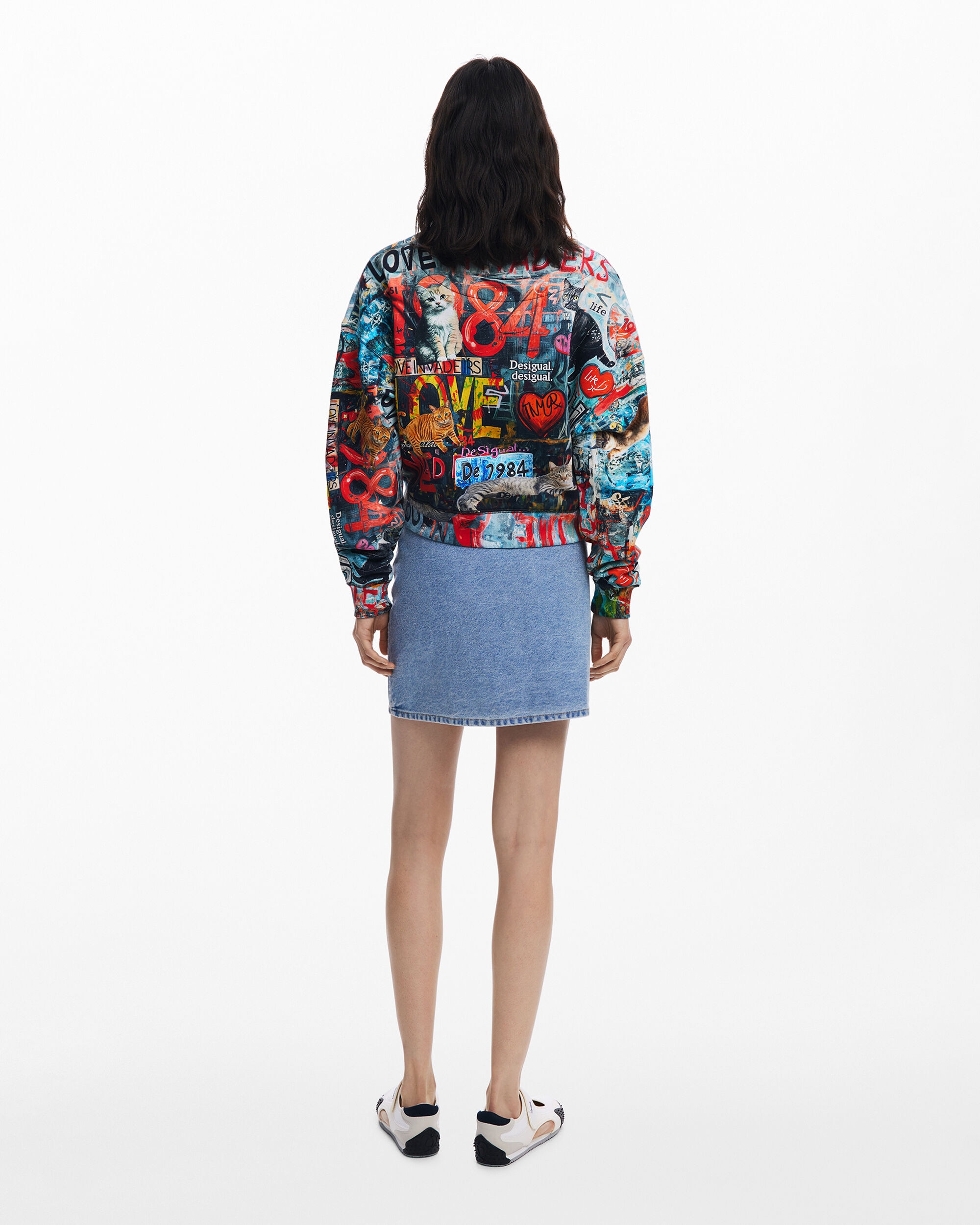 Sudadera de mujer grafittis - Desigual - Multicolor Multicolor-3