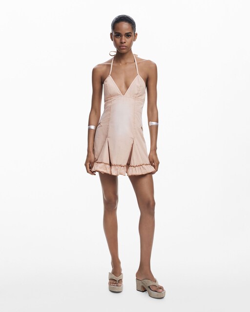 Imagen 0 de Vestido corto encaje