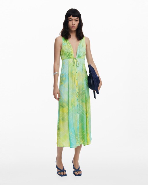 Imagen 0 de Vestido botones estampado