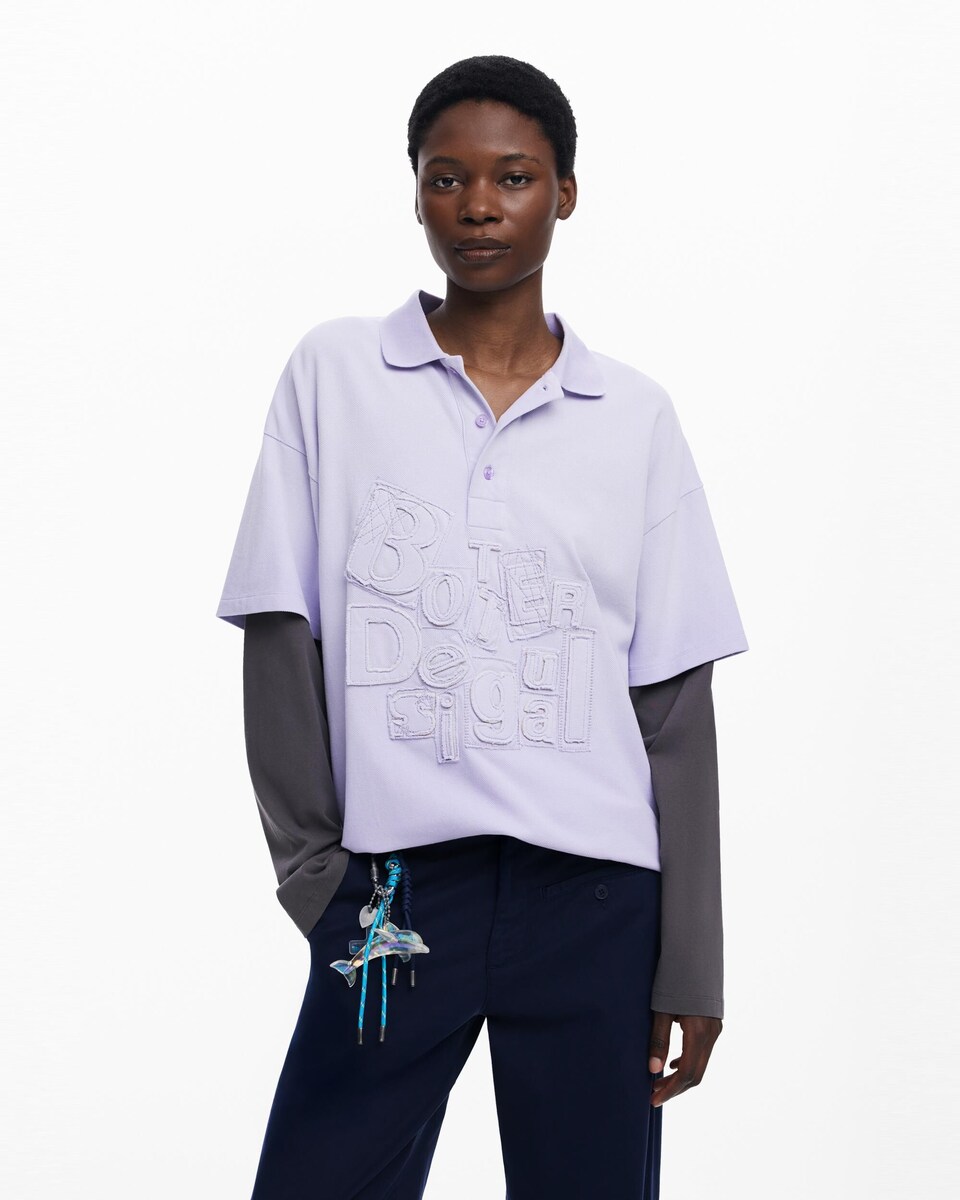 Camiseta de mujer doble manga estampado grande · Desigual · El