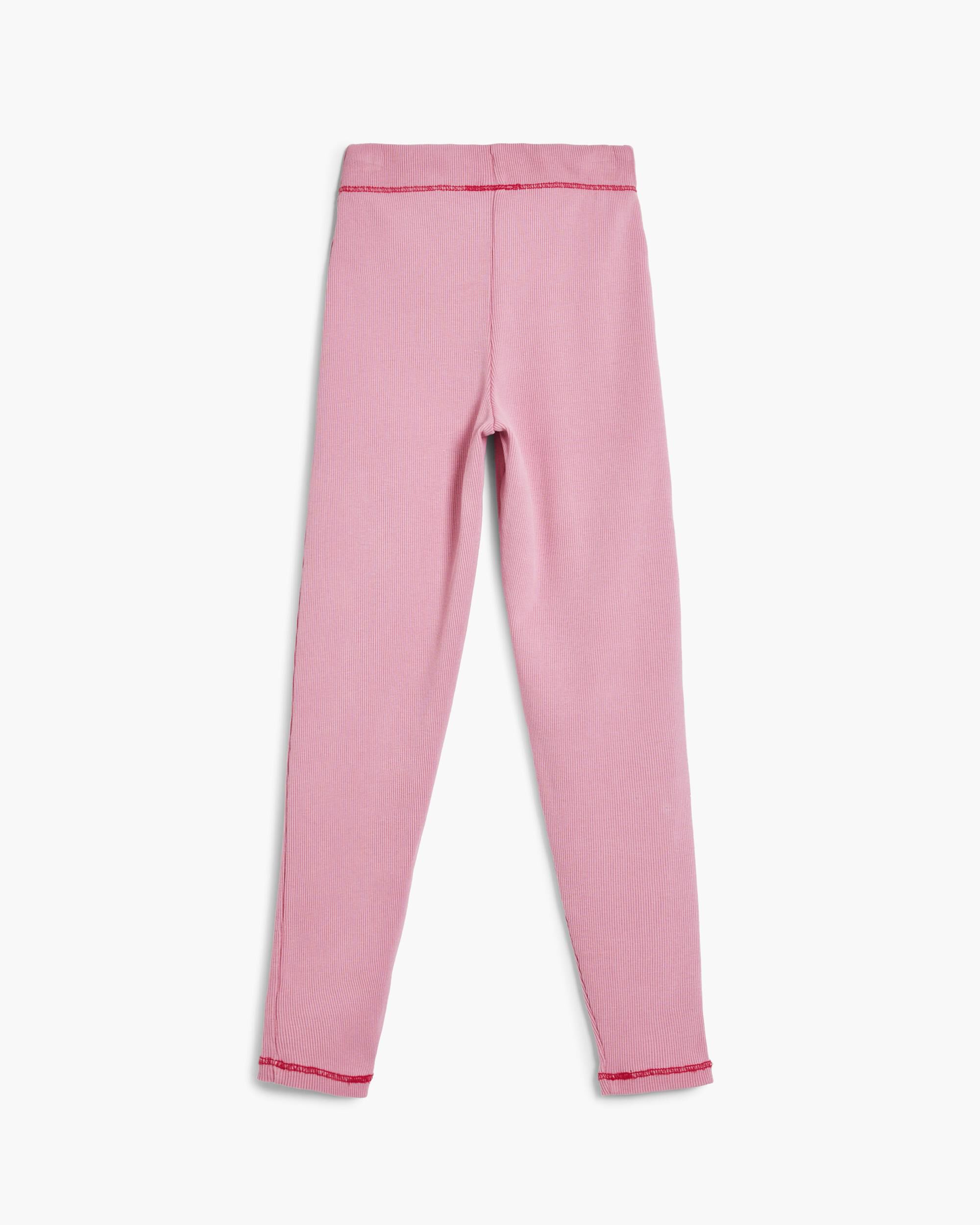 Leggins de niña costuras - Desigual - Rosa Rosa-2