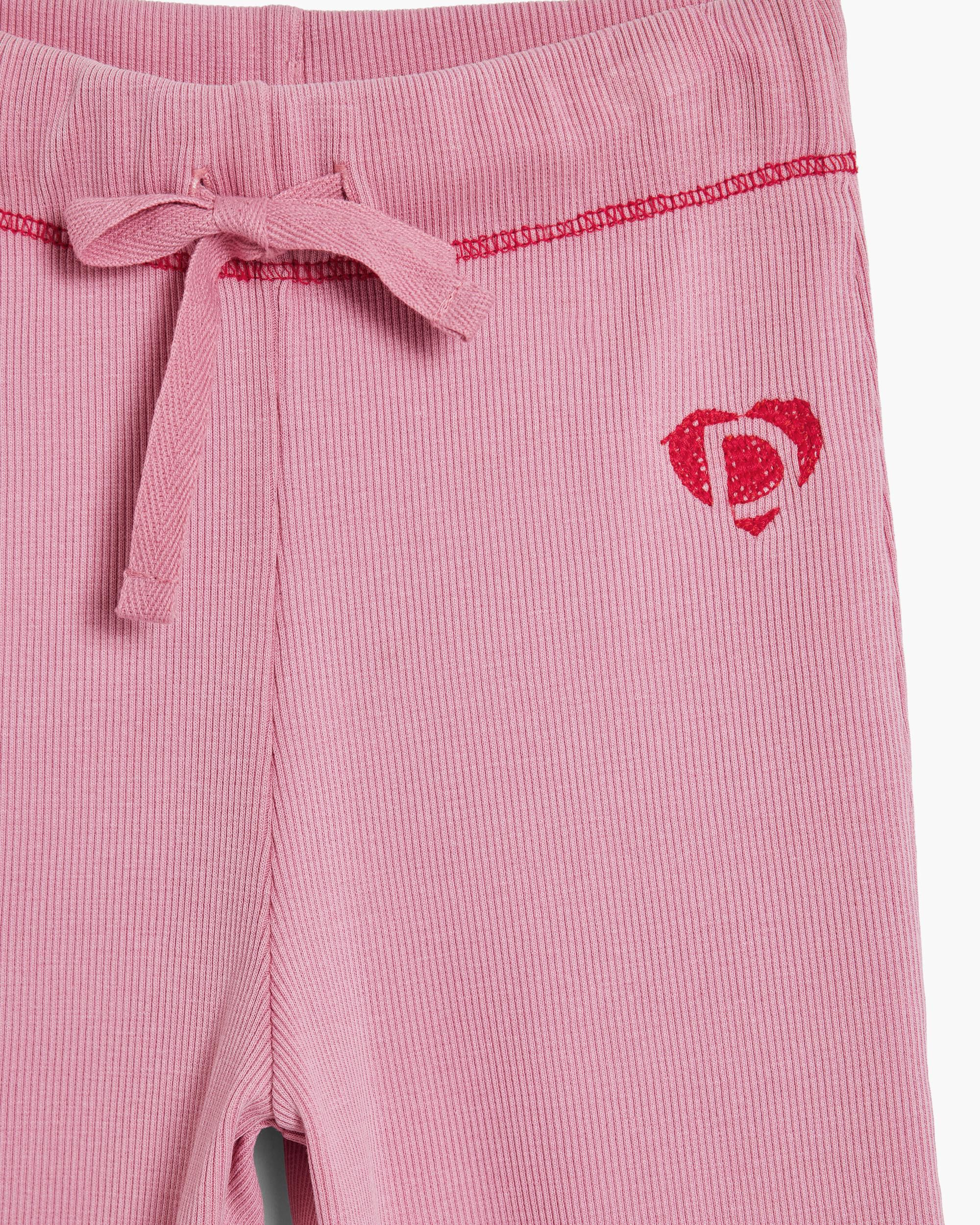 Leggins de niña costuras - Desigual - Rosa Rosa-3
