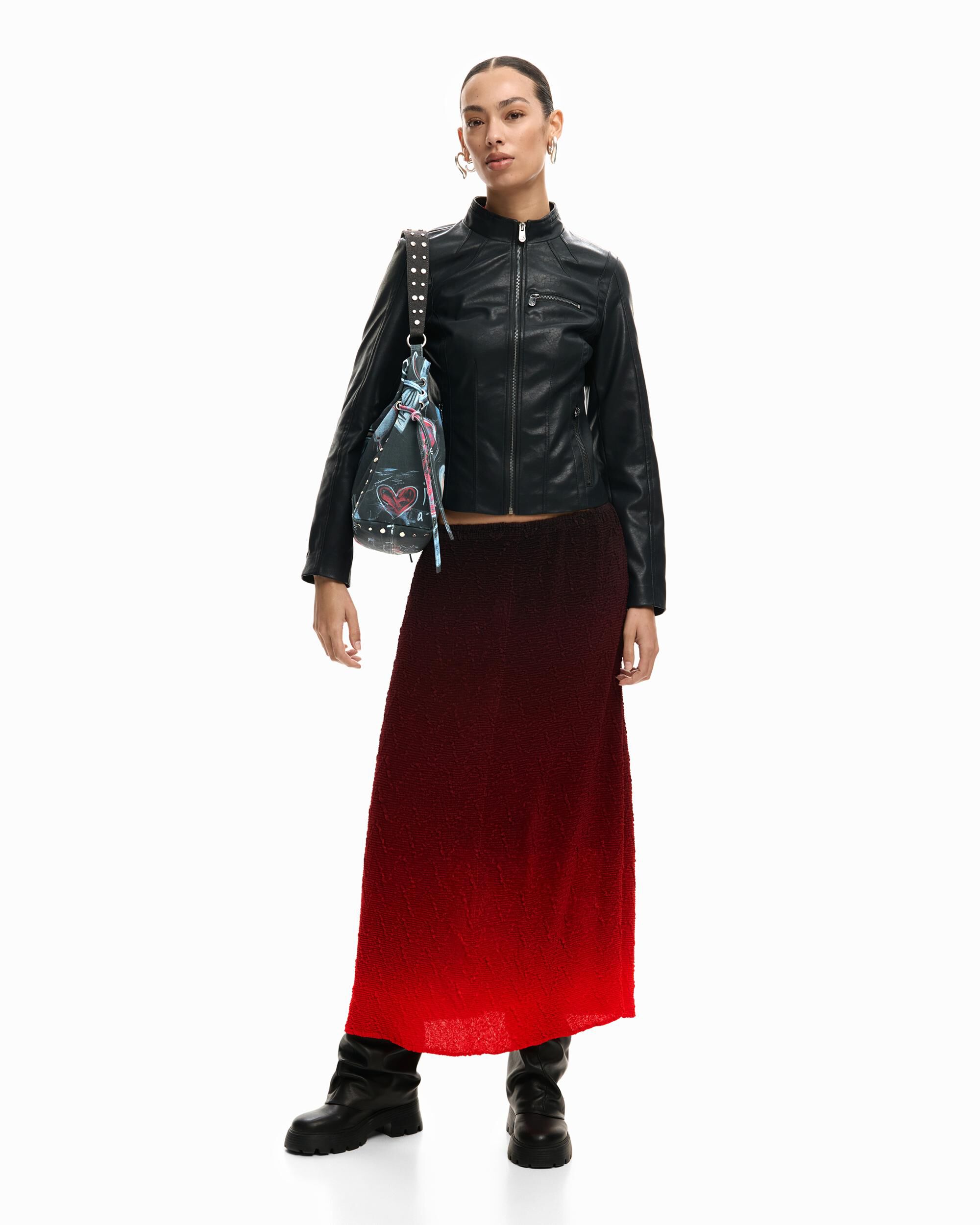 Desigual - Cazadora de mujer cuello Mao.