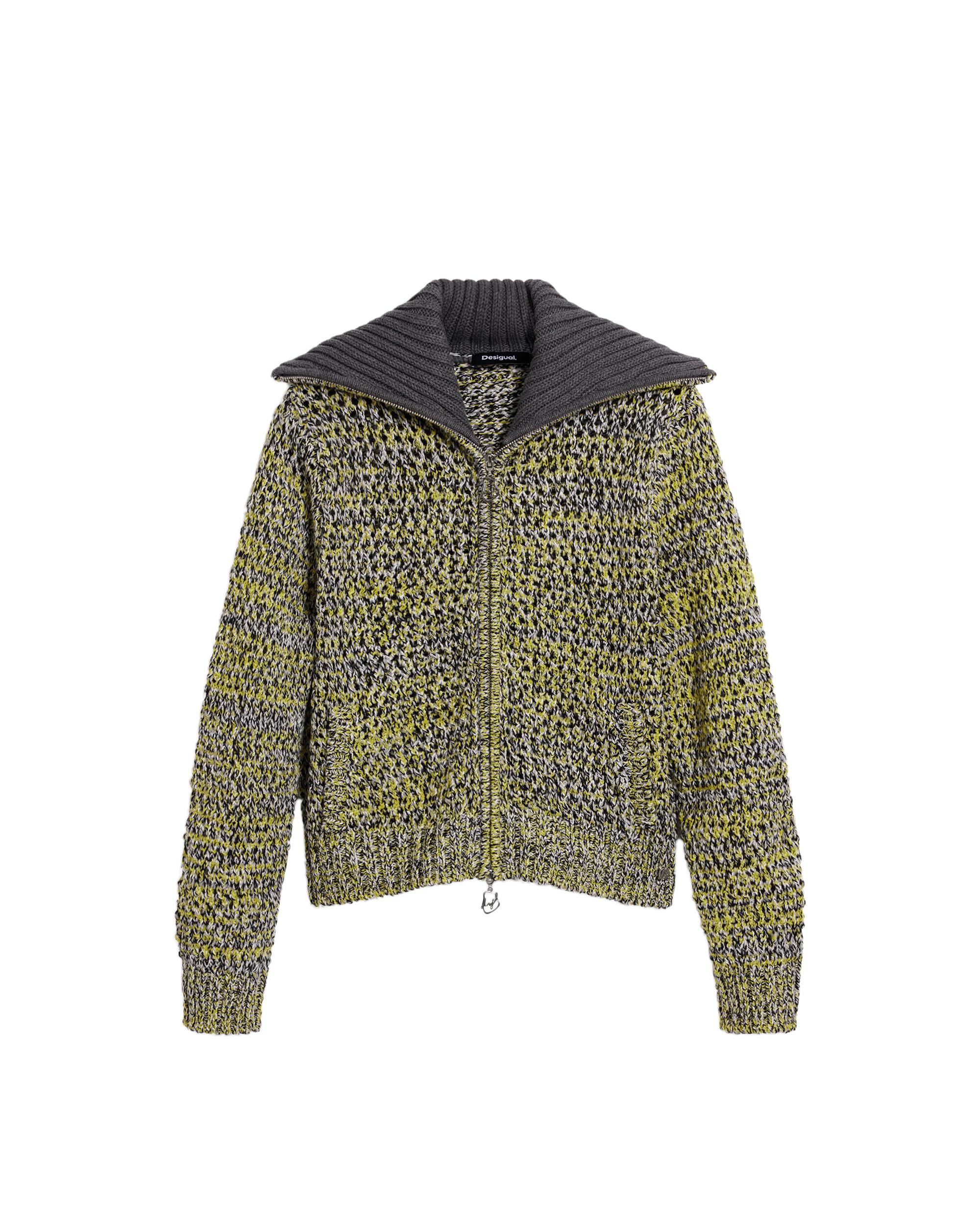 Desigual - Jersey de mujer cremallera punto.