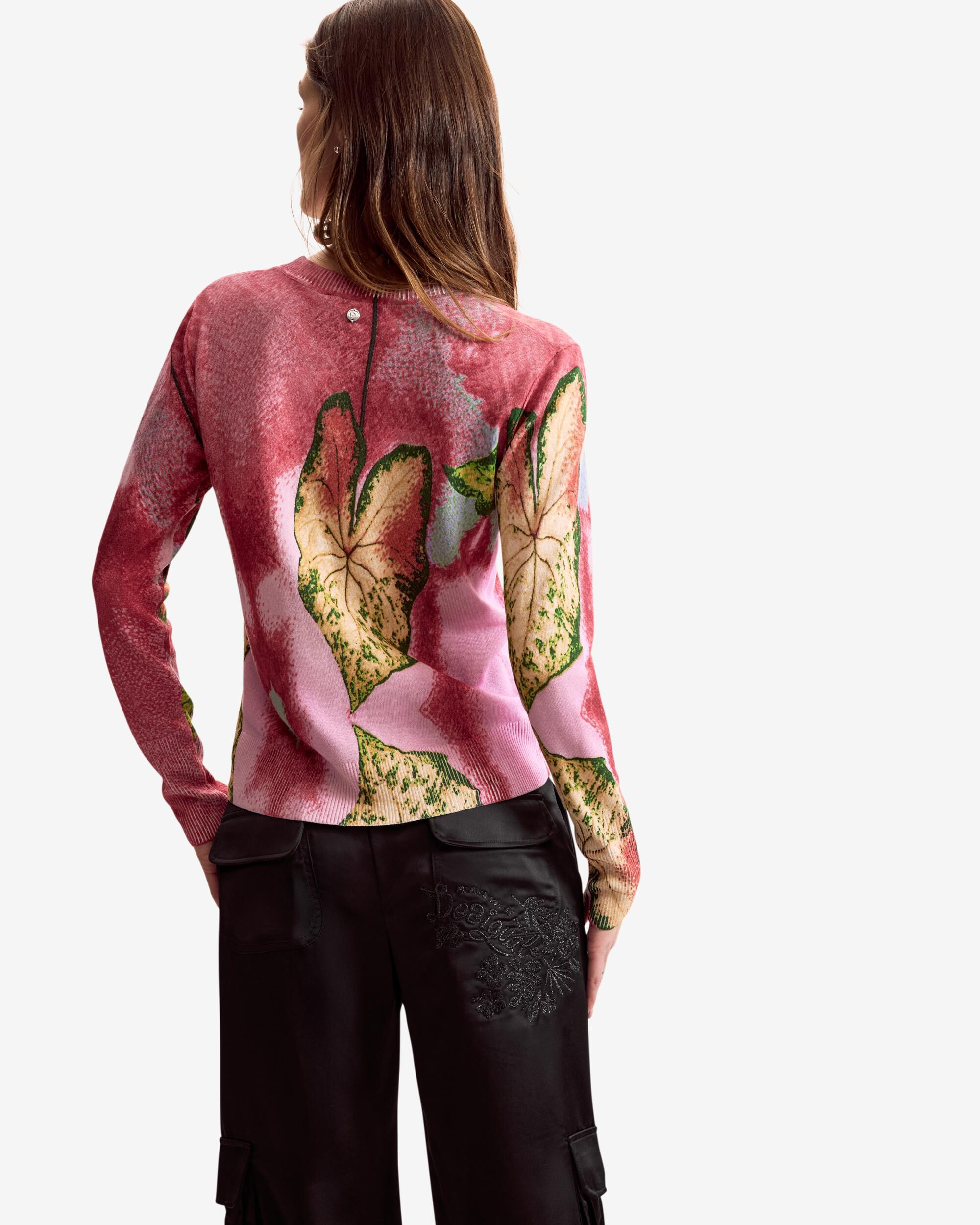 Jersey de mujer diseñado por mr christian lacroix - Desigual - Rojo Rojo-3
