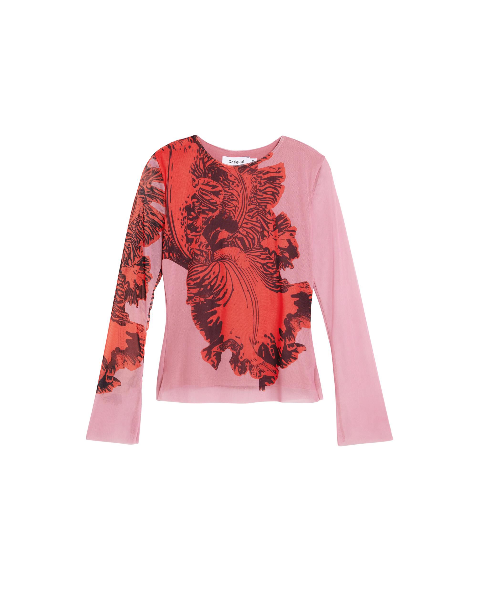Camiseta de mujer diseñada por mr christian lacroix - Desigual - Rojo Rojo-4