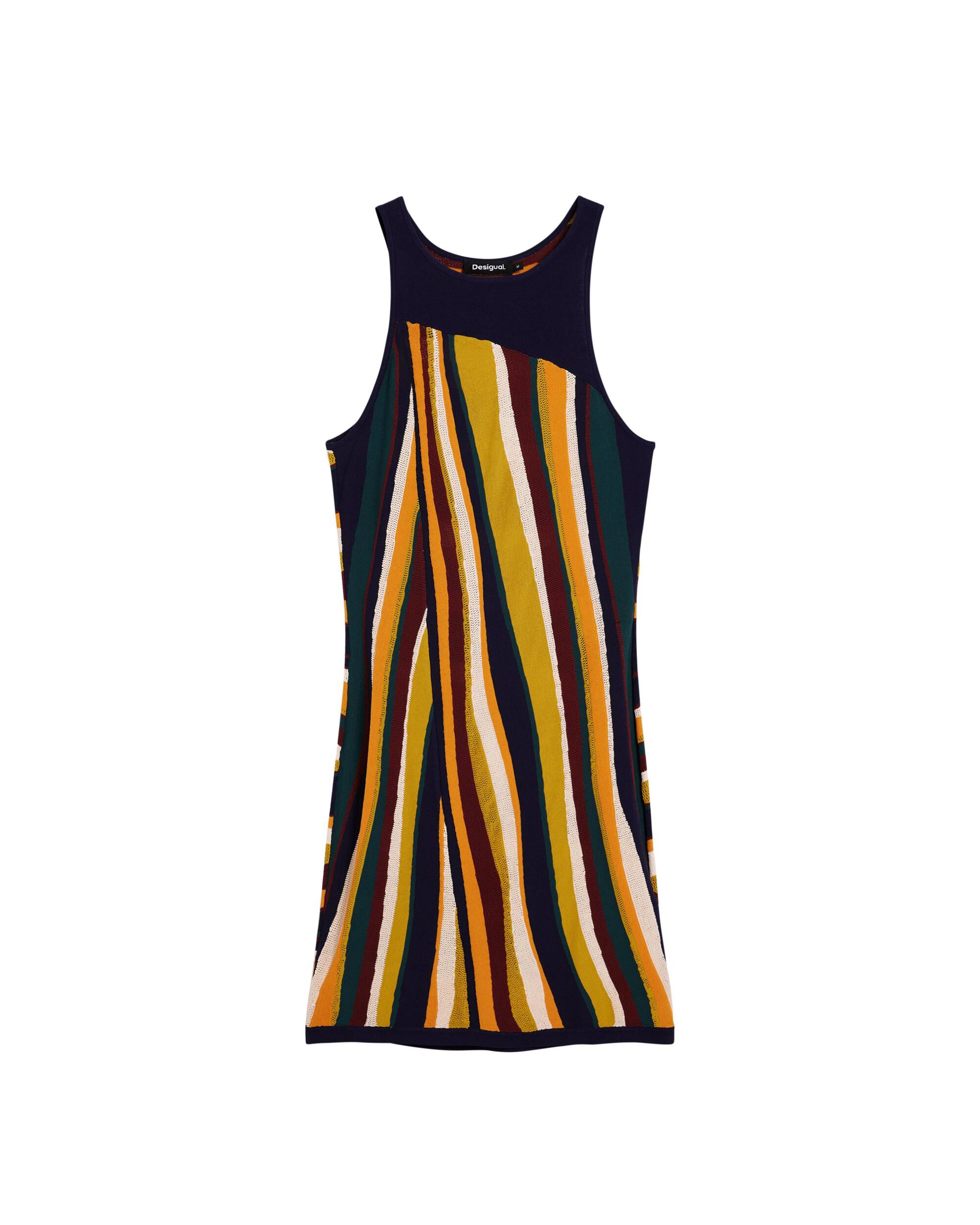 Desigual - Vestido rayas punto.
