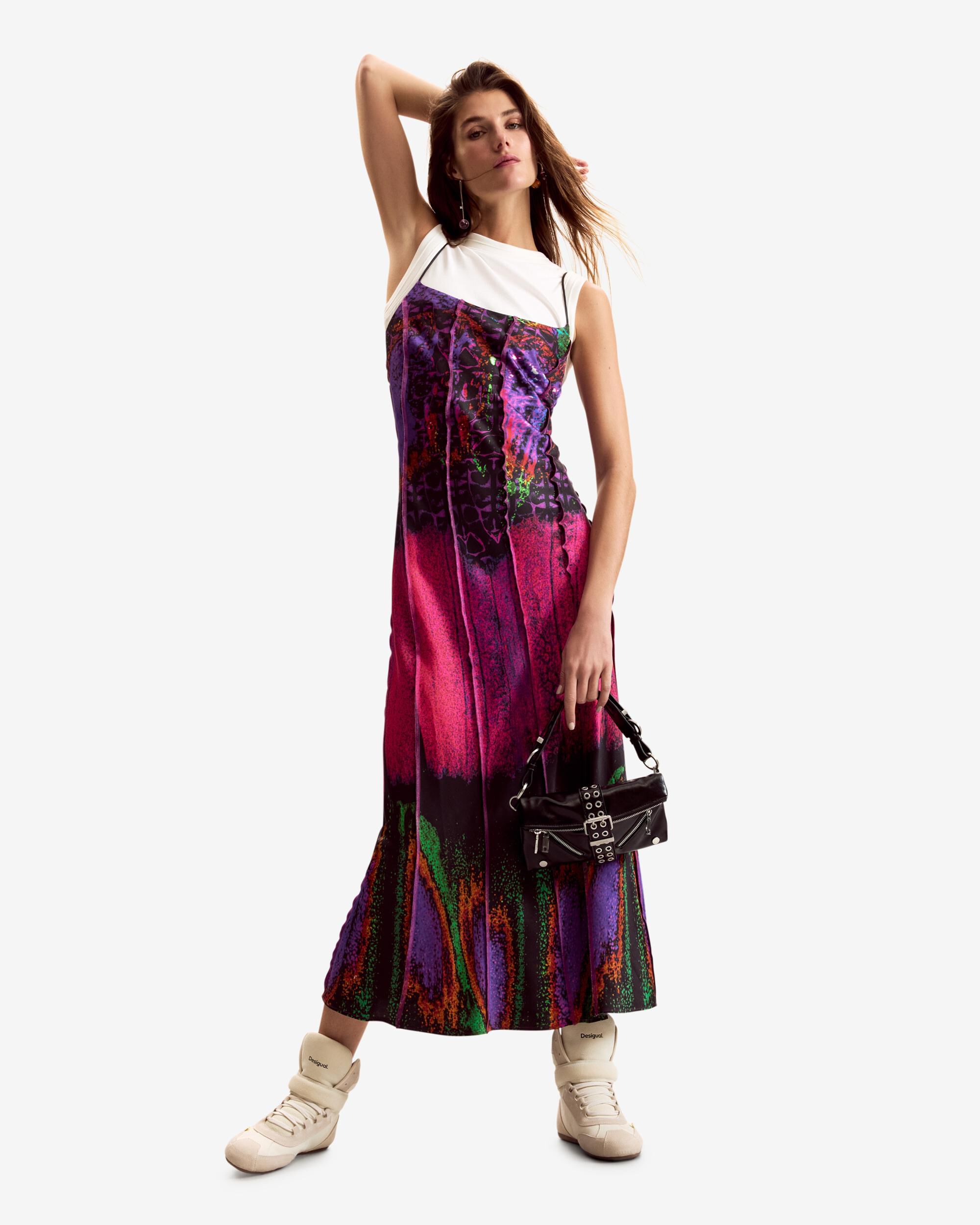 Desigual - Vestido combinado diseñado por mr christian lacroix.