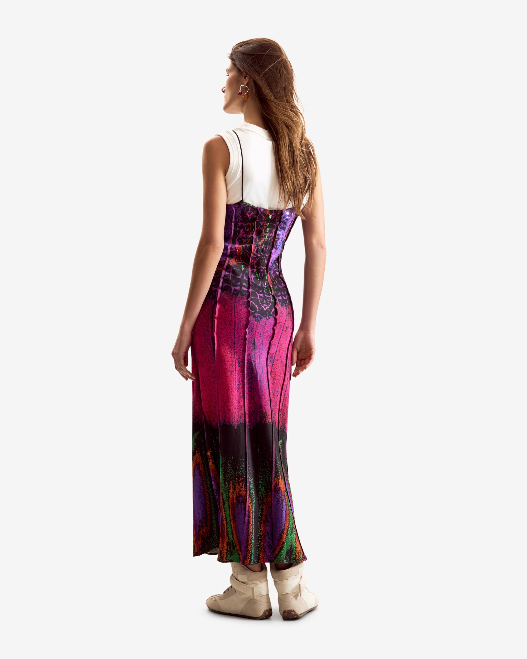 Vestido combinado diseñado por mr christian lacroix - Desigual - Rosa Rosa-3