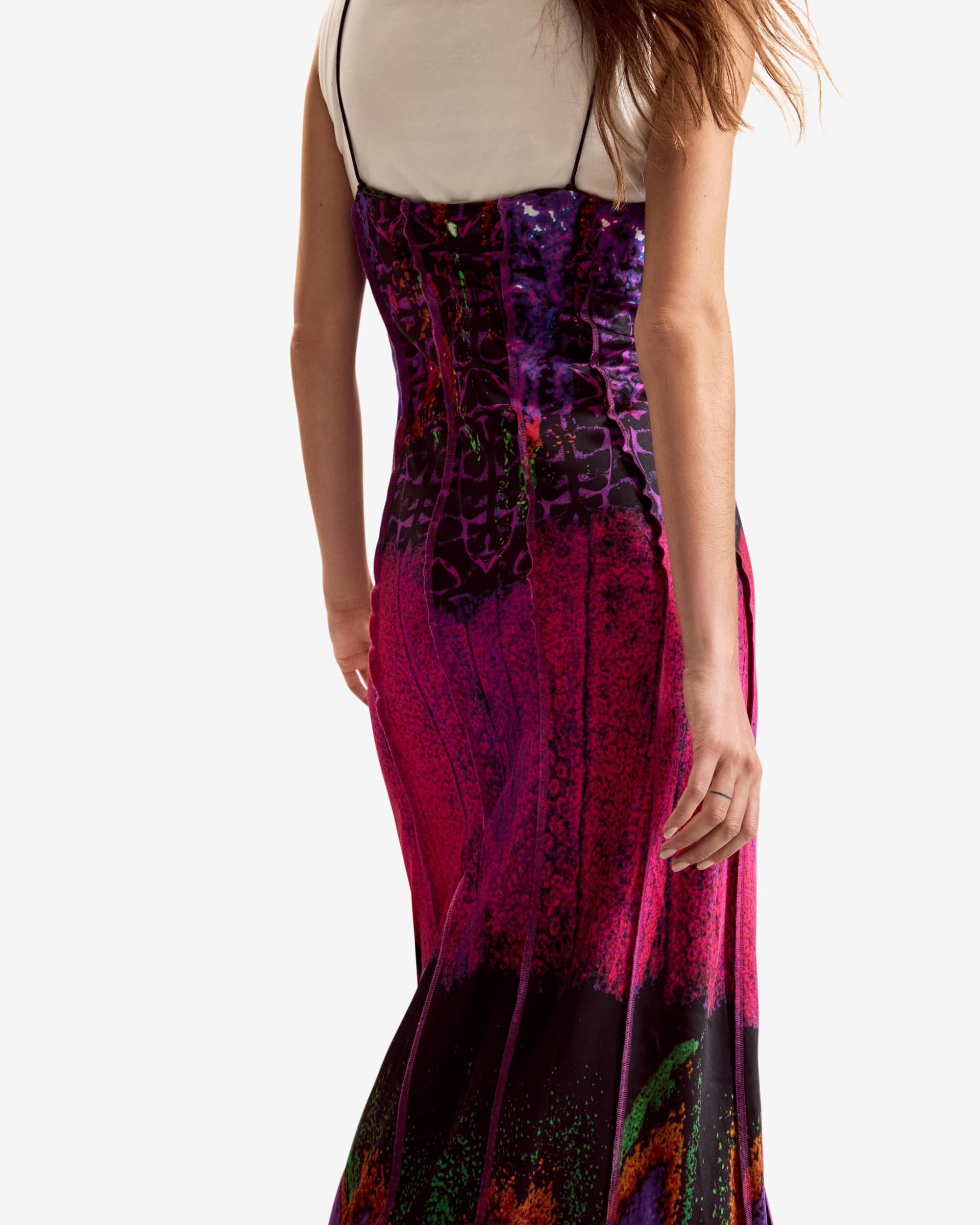 Vestido combinado diseñado por mr christian lacroix - Desigual - Rosa Rosa-4
