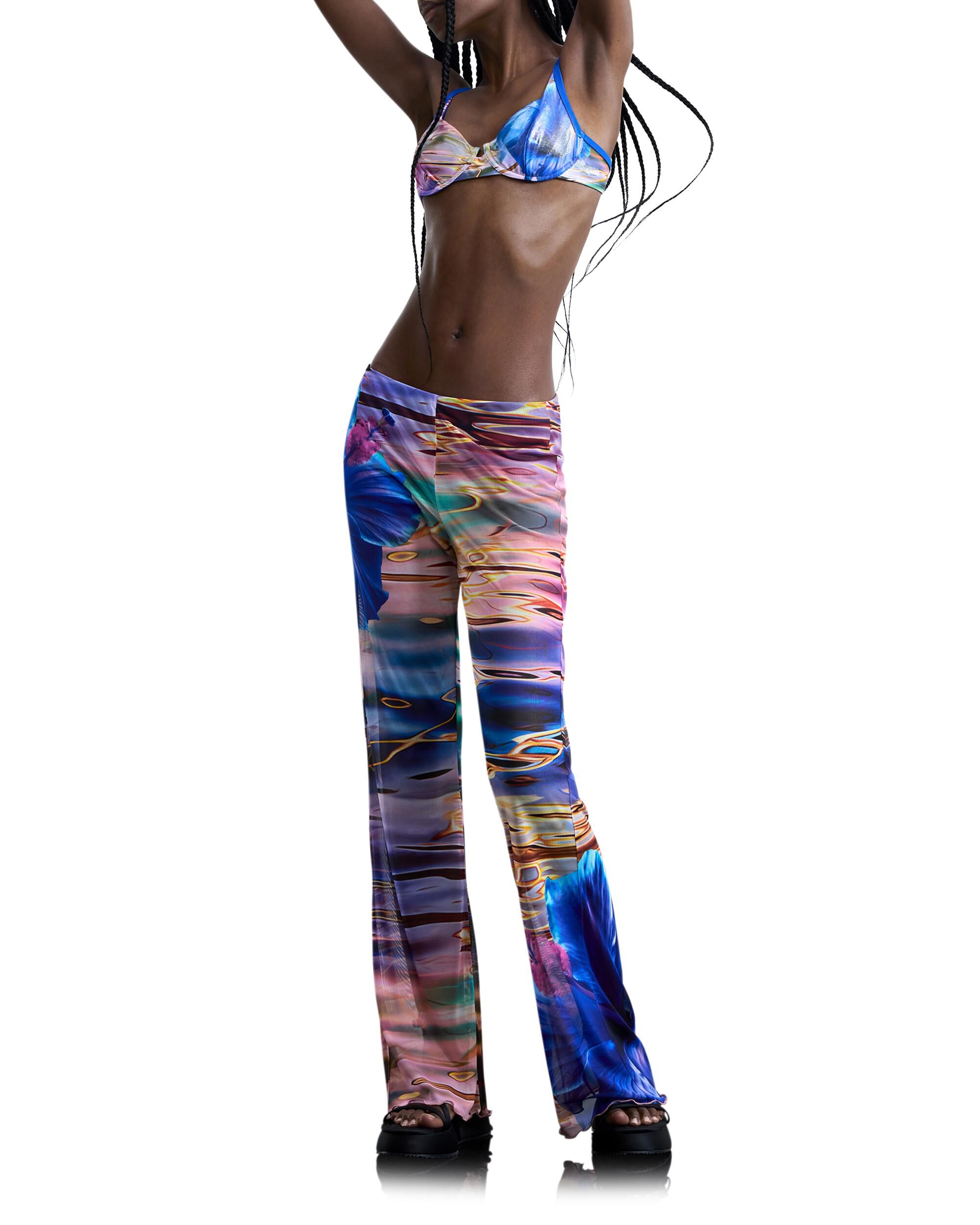 Imagen 0 de Pantalones anchos de mujer fluidos aguas Multicolor