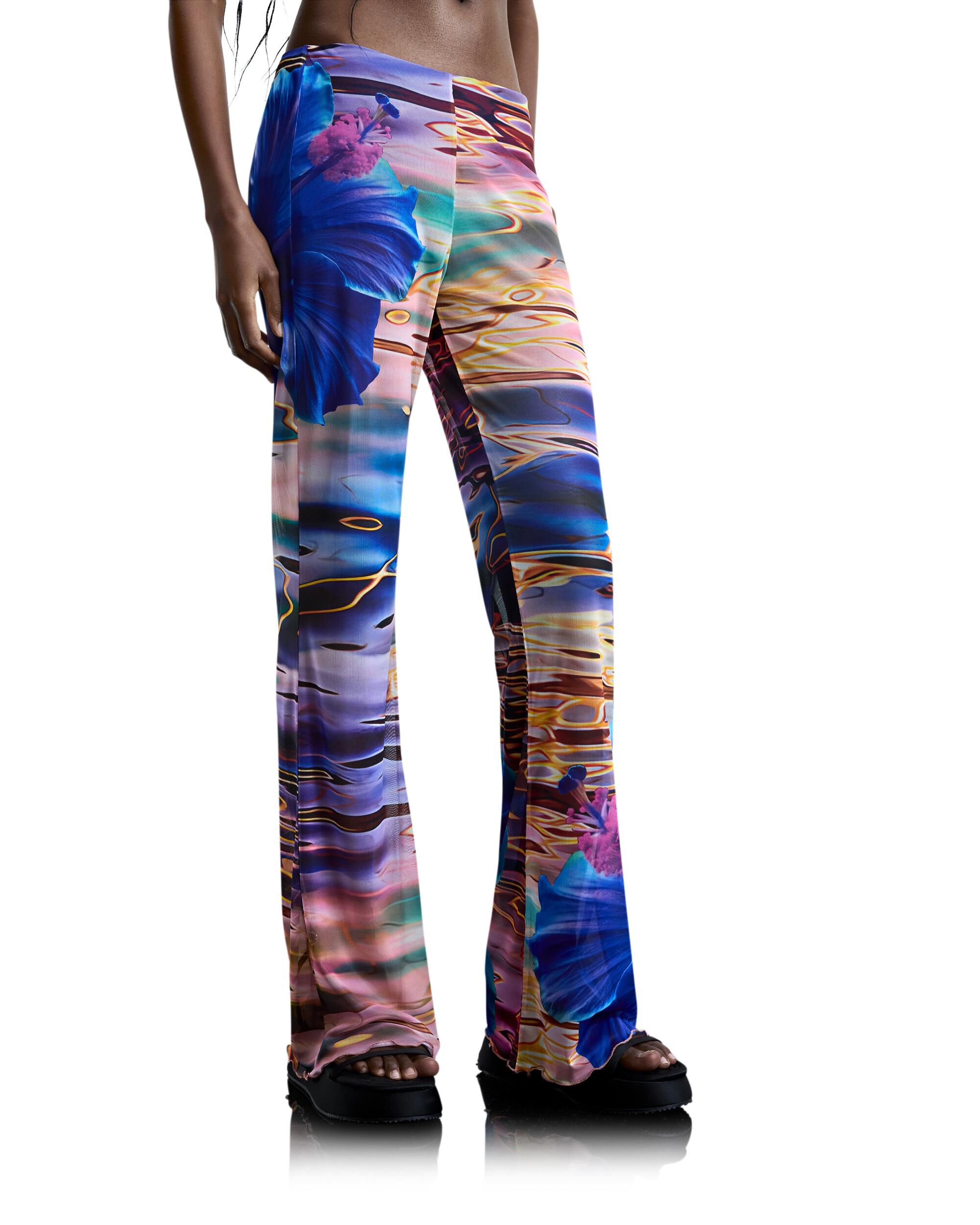 Pantalones anchos de mujer fluidos aguas - Desigual - Multicolor Multicolor-2