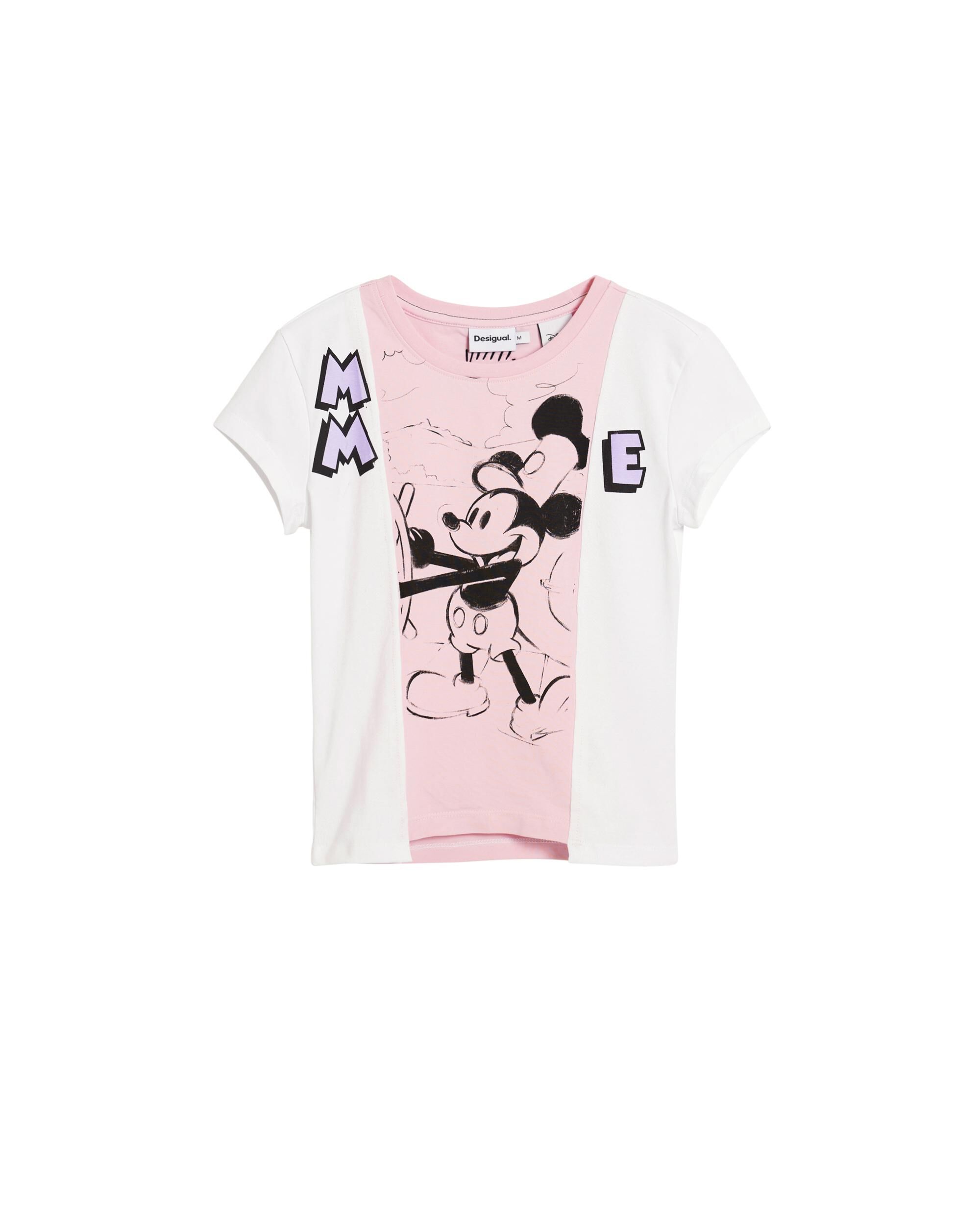 Camiseta de mujer mickey mouse™ bicolor - Desigual - Blanco Blanco-5