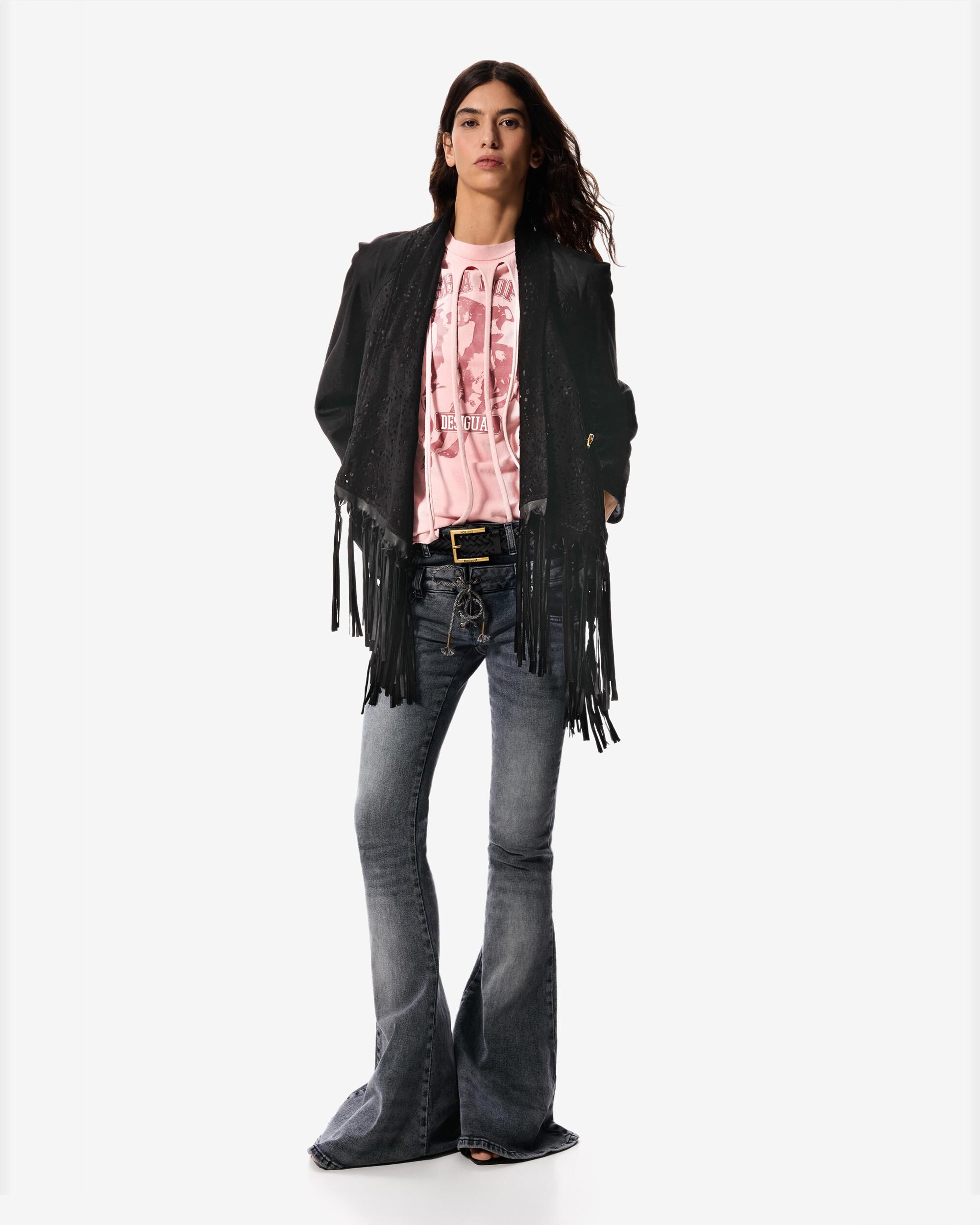 Desigual - Vaqueros campana de mujer flare masha popova.