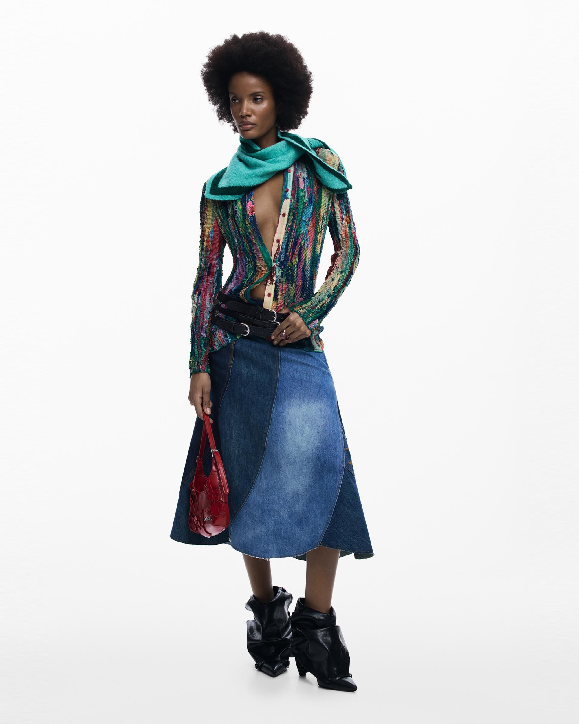 Camisa de mujer estampado - Desigual - Multicolor Multicolor-2