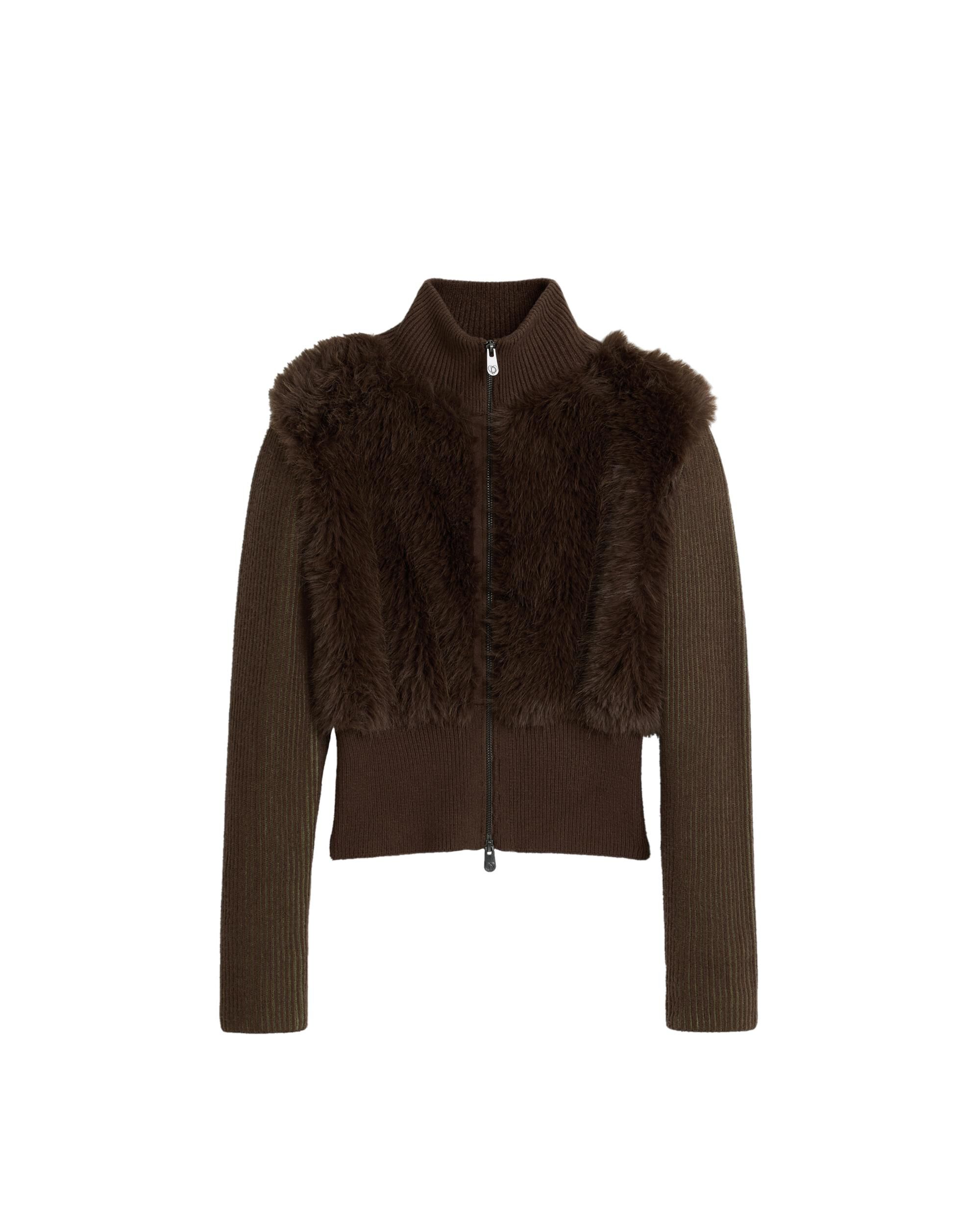 Chaqueta de mujer punto chocolate - Desigual - Marrón Marrón-6