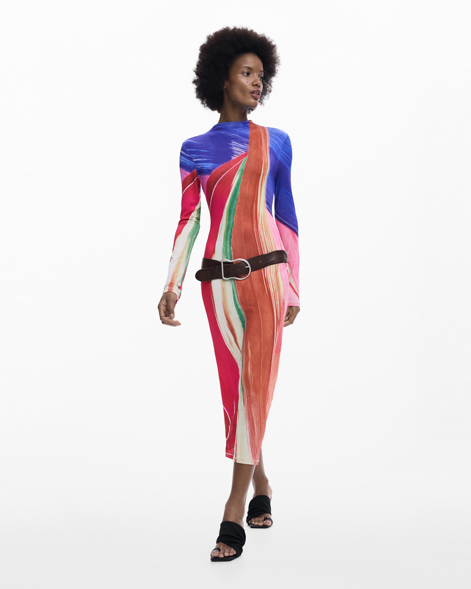 Desigual - Vestido punto arty.