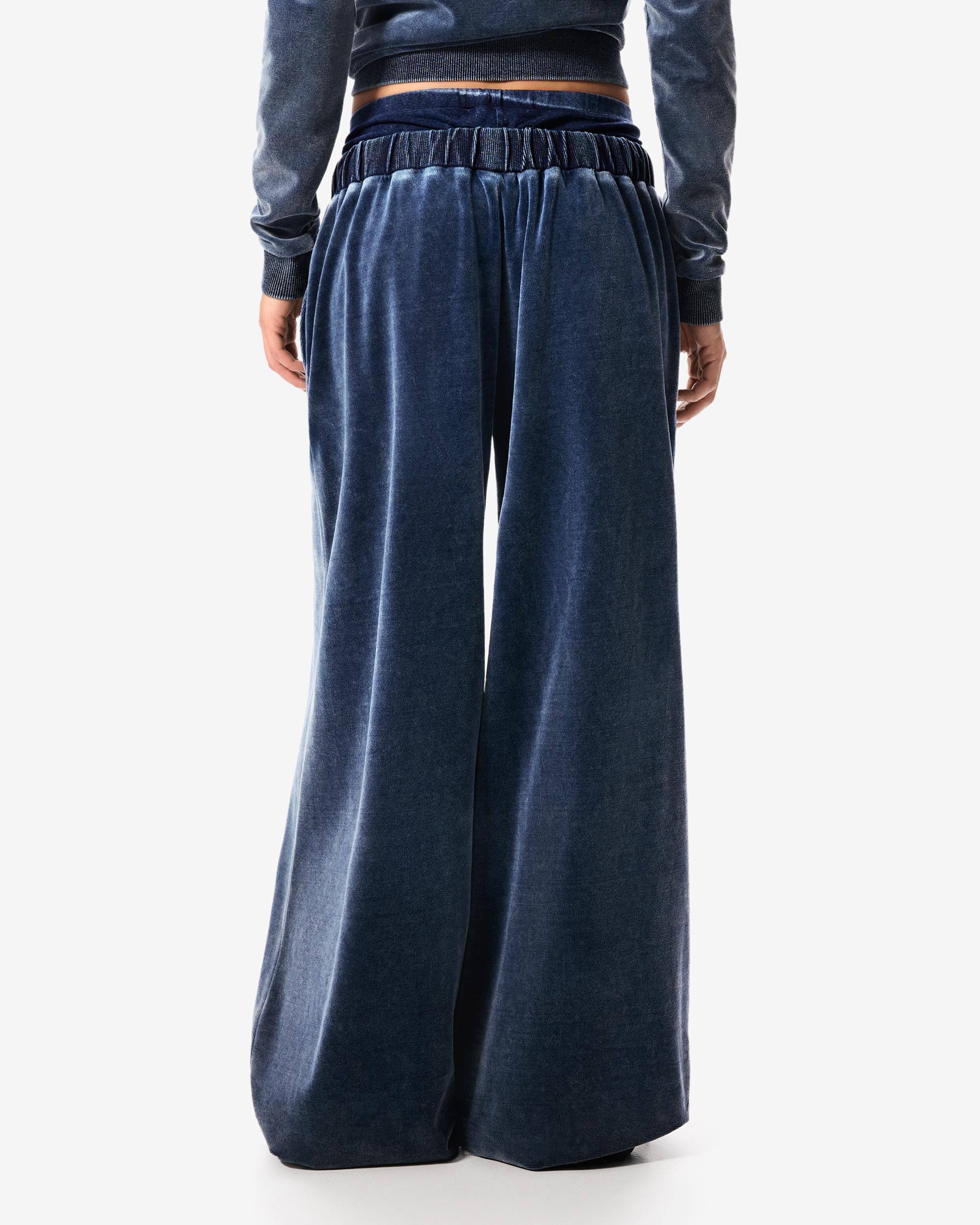 Pantalón Ancho De Mujer Punto Masha Popova - Desigual - Azul índigo Azul índigo-3