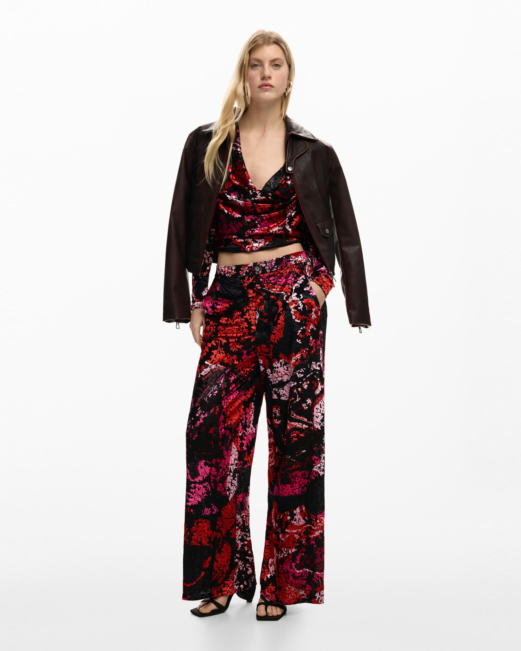 Pantalón de mujer diseñado por mr christian lacroix - Desigual - Negro Negro-1