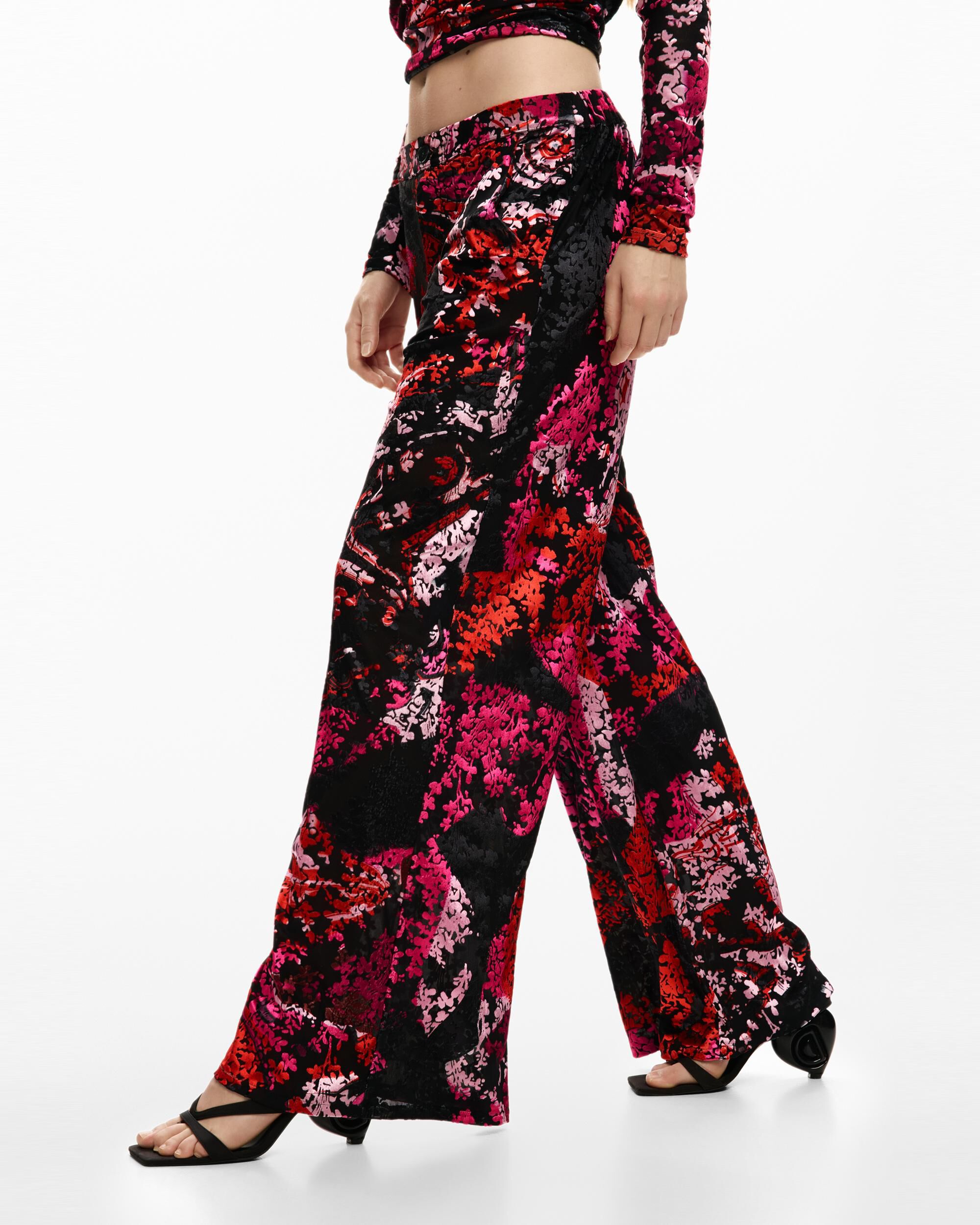Pantalón de mujer diseñado por mr christian lacroix - Desigual - Negro Negro-4