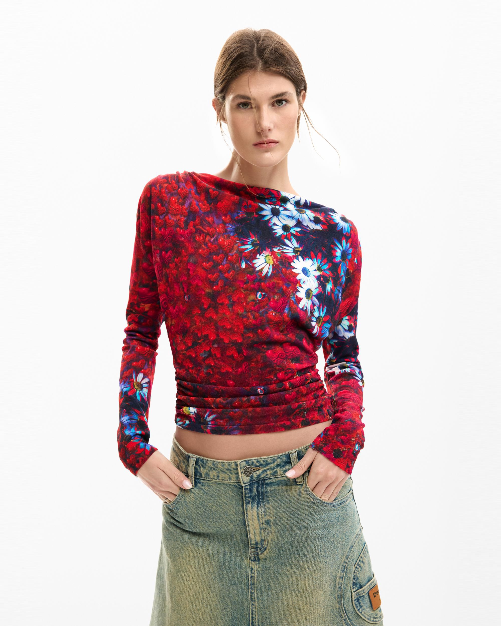 Desigual - JERSEY FINO MARGARITAS.