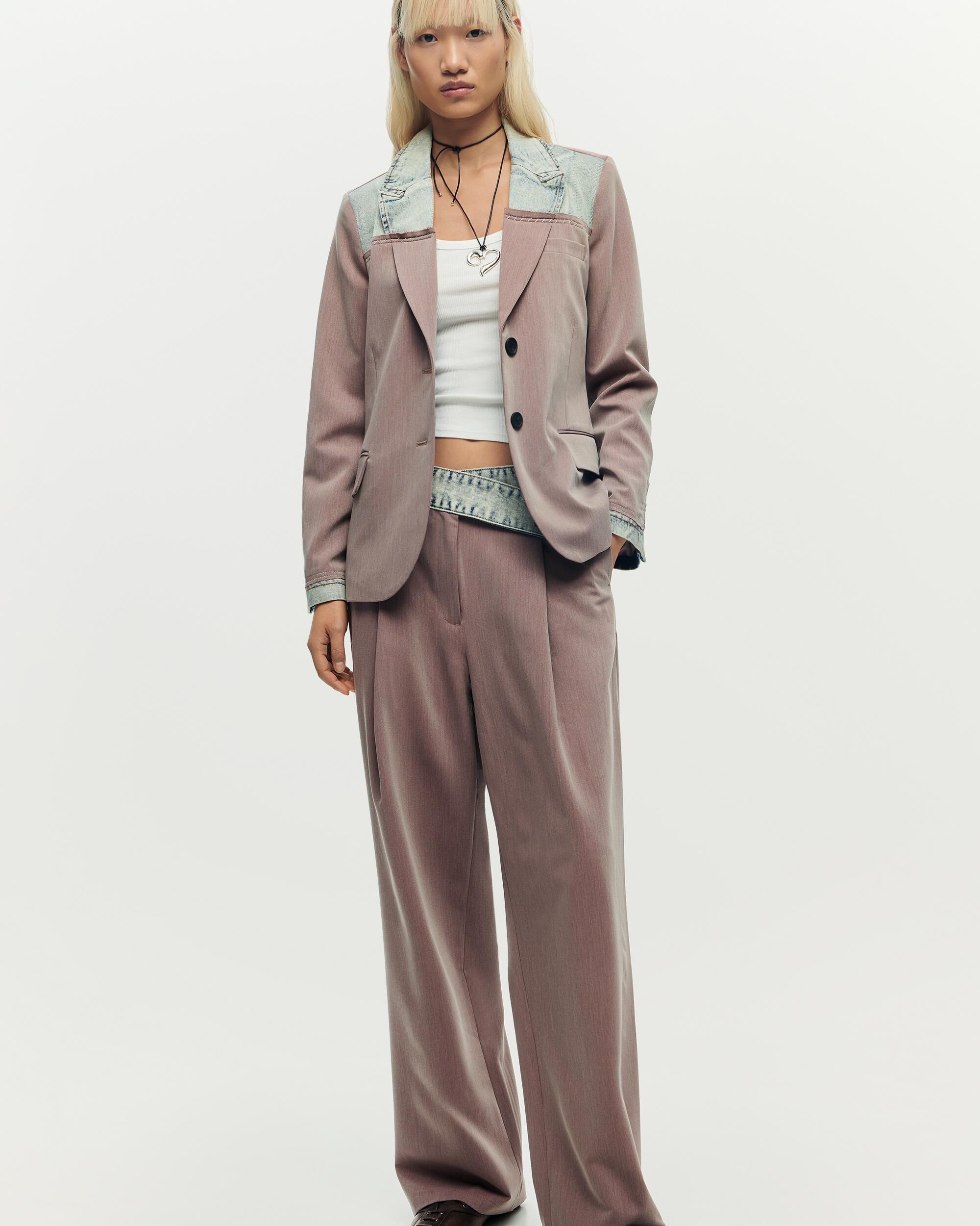 Imagen 0 de Pantalón de mujer reciclado rosa Rojo