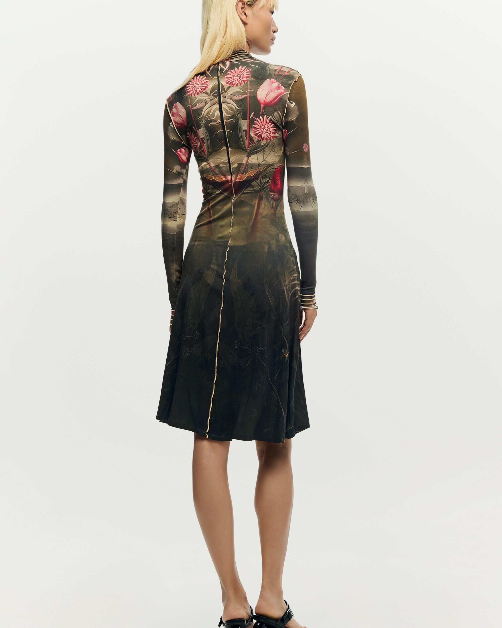 Vestido espejo paisaje - Desigual - Negro Negro-3