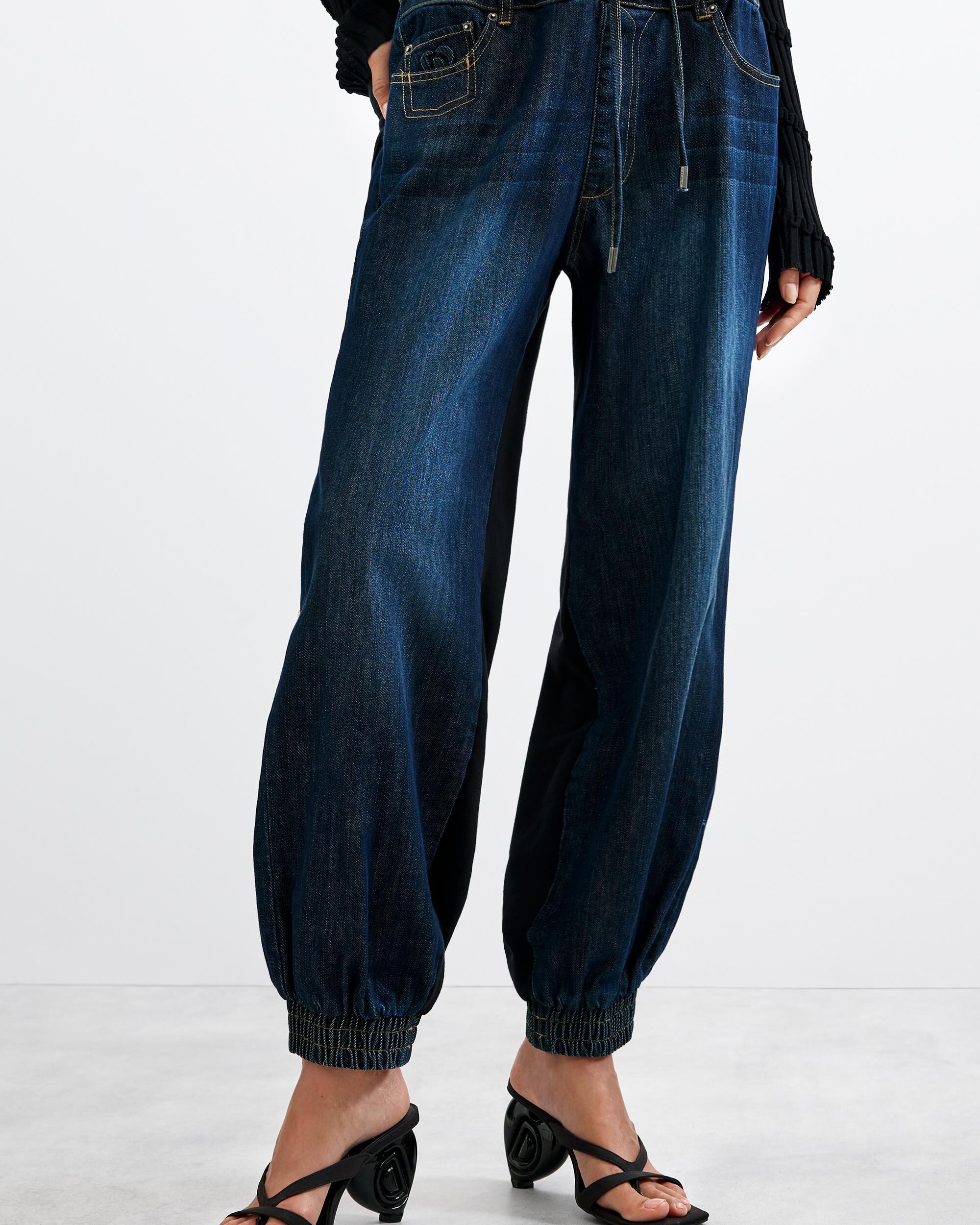 Pantalón de mujer vaquero jogger - Desigual - Azul Azul-2