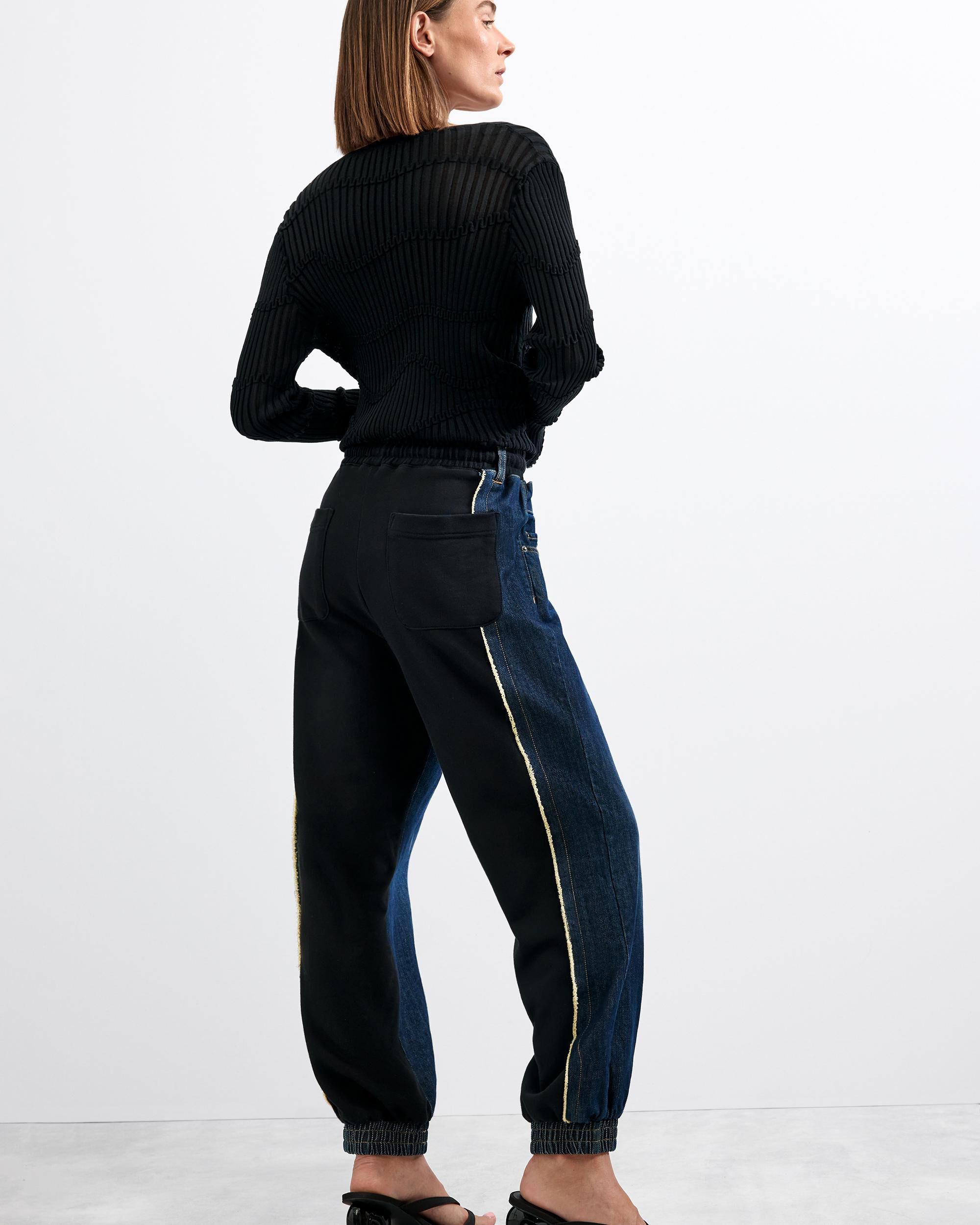 Pantalón de mujer vaquero jogger - Desigual - Azul Azul-3