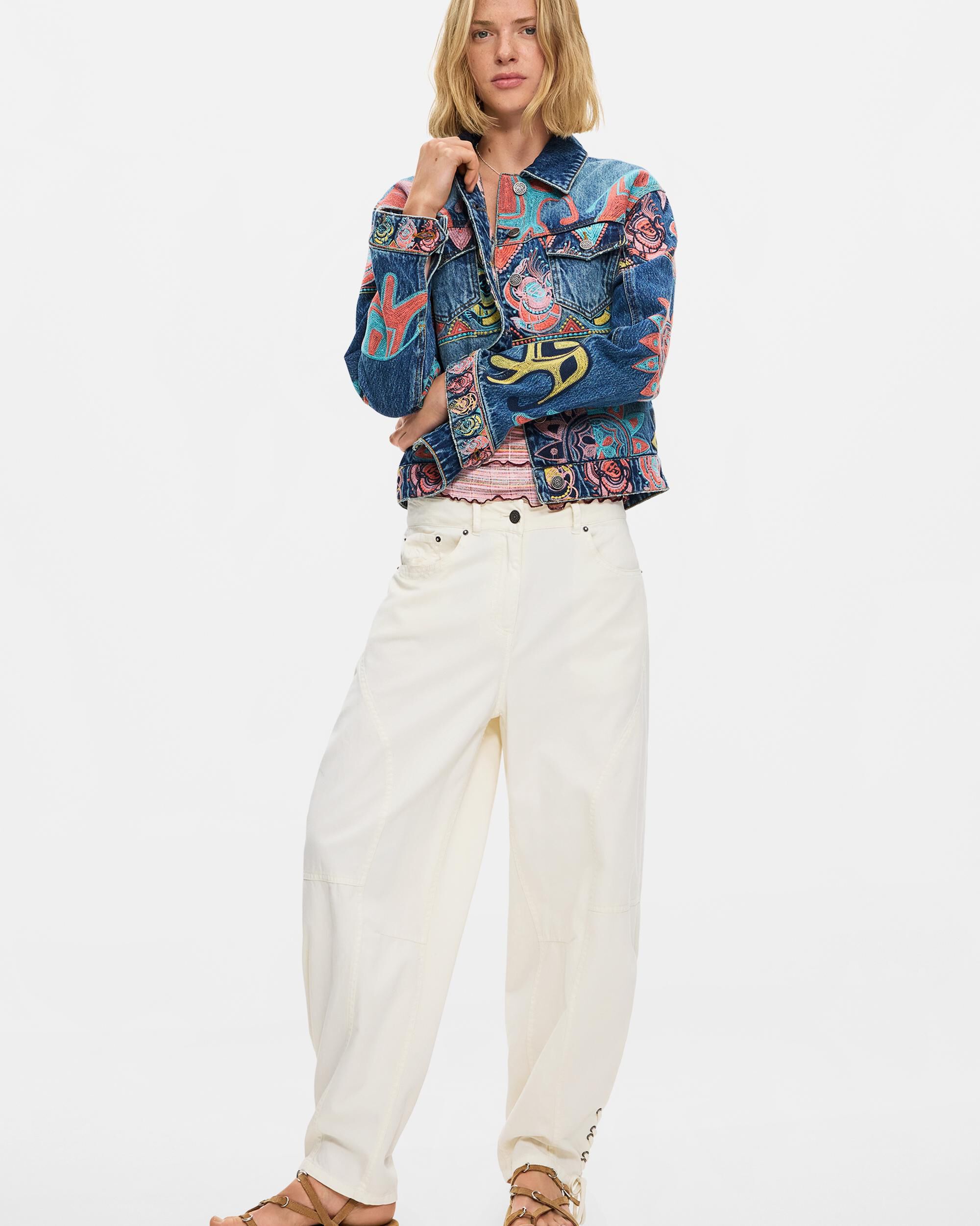 Desigual - Cazadora de mujer estampada 100% algodón.