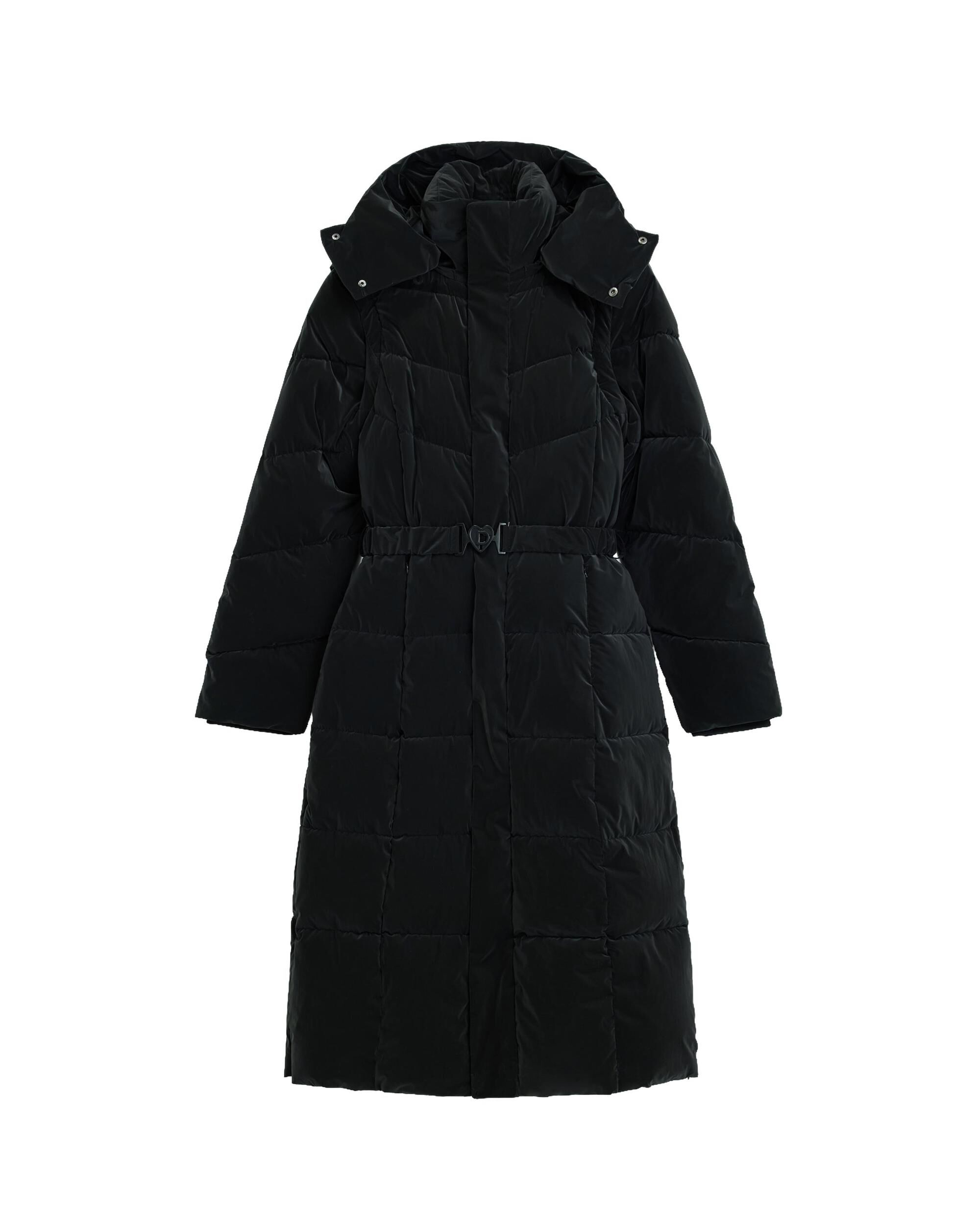 Abrigo de mujer acolchado largo - Desigual - Negro Negro-5