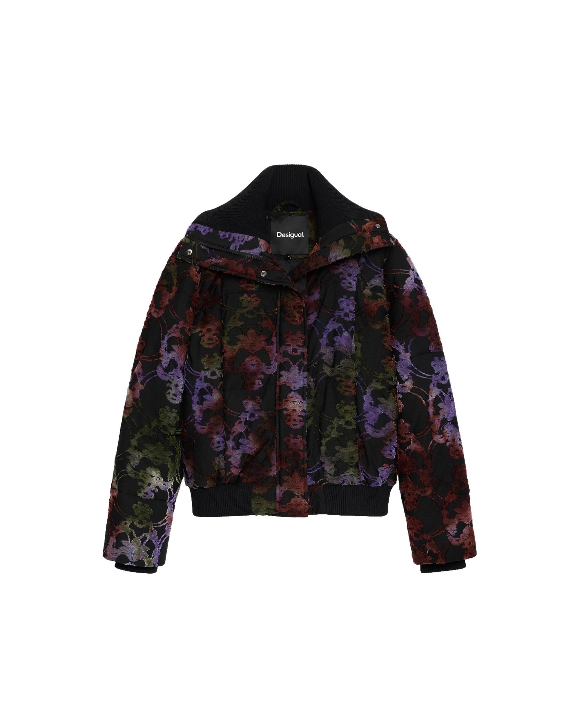 Abrigo de mujer acolchado corto - Desigual - Negro Negro-4