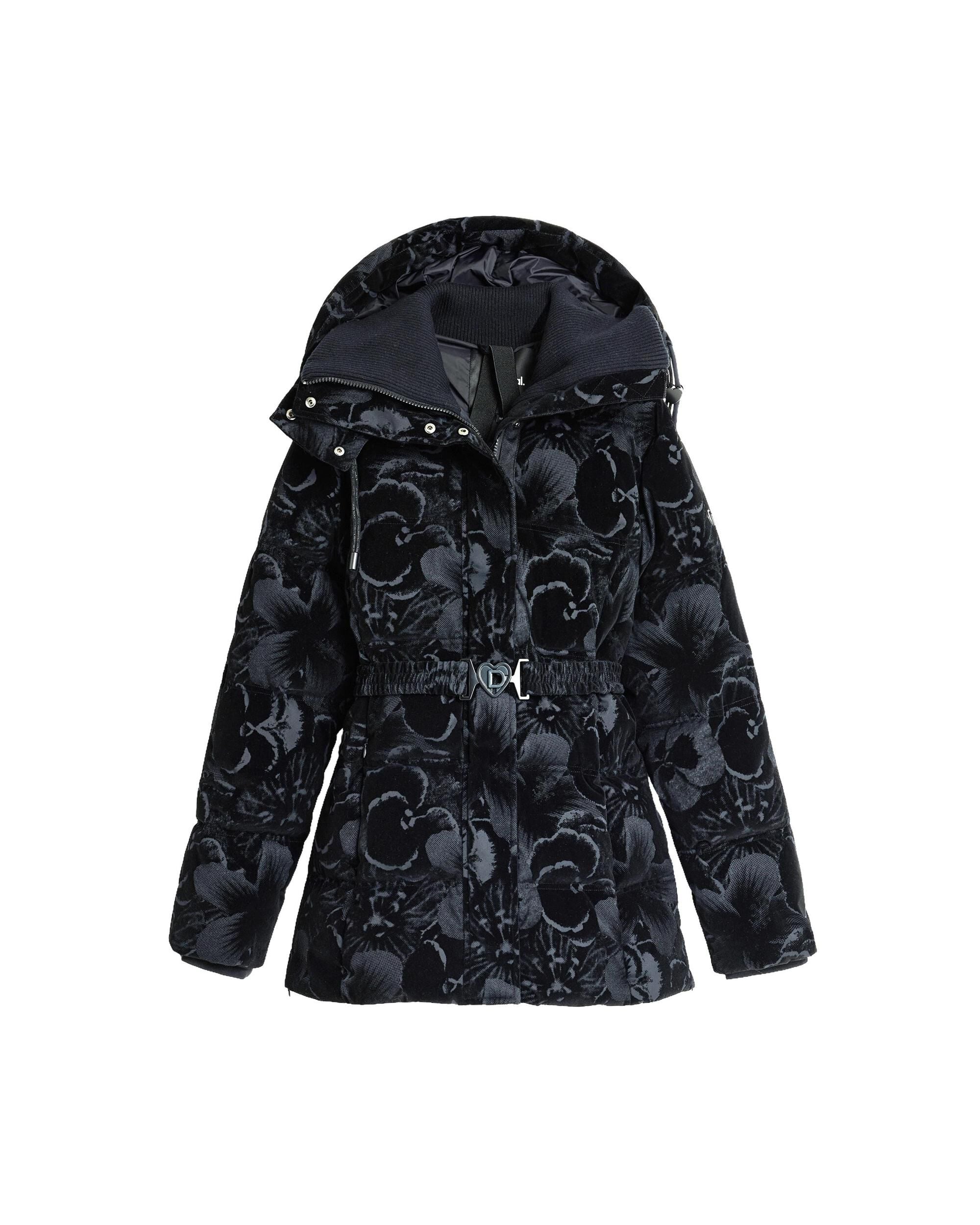 Abrigo de mujer acolchado largo - Desigual - Negro Negro-4