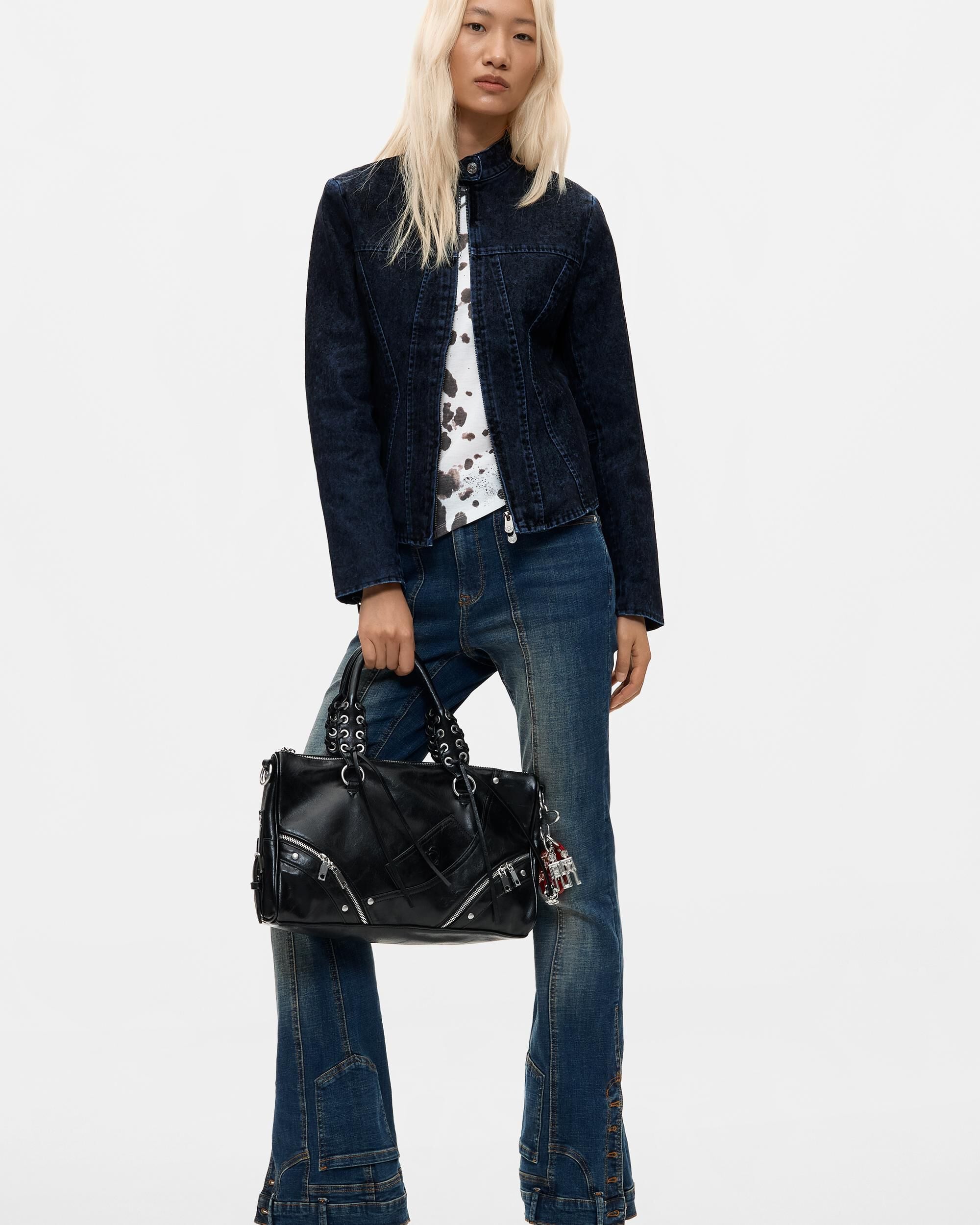 Cazadora de mujer 100% algodón - Desigual - Negro Negro-1