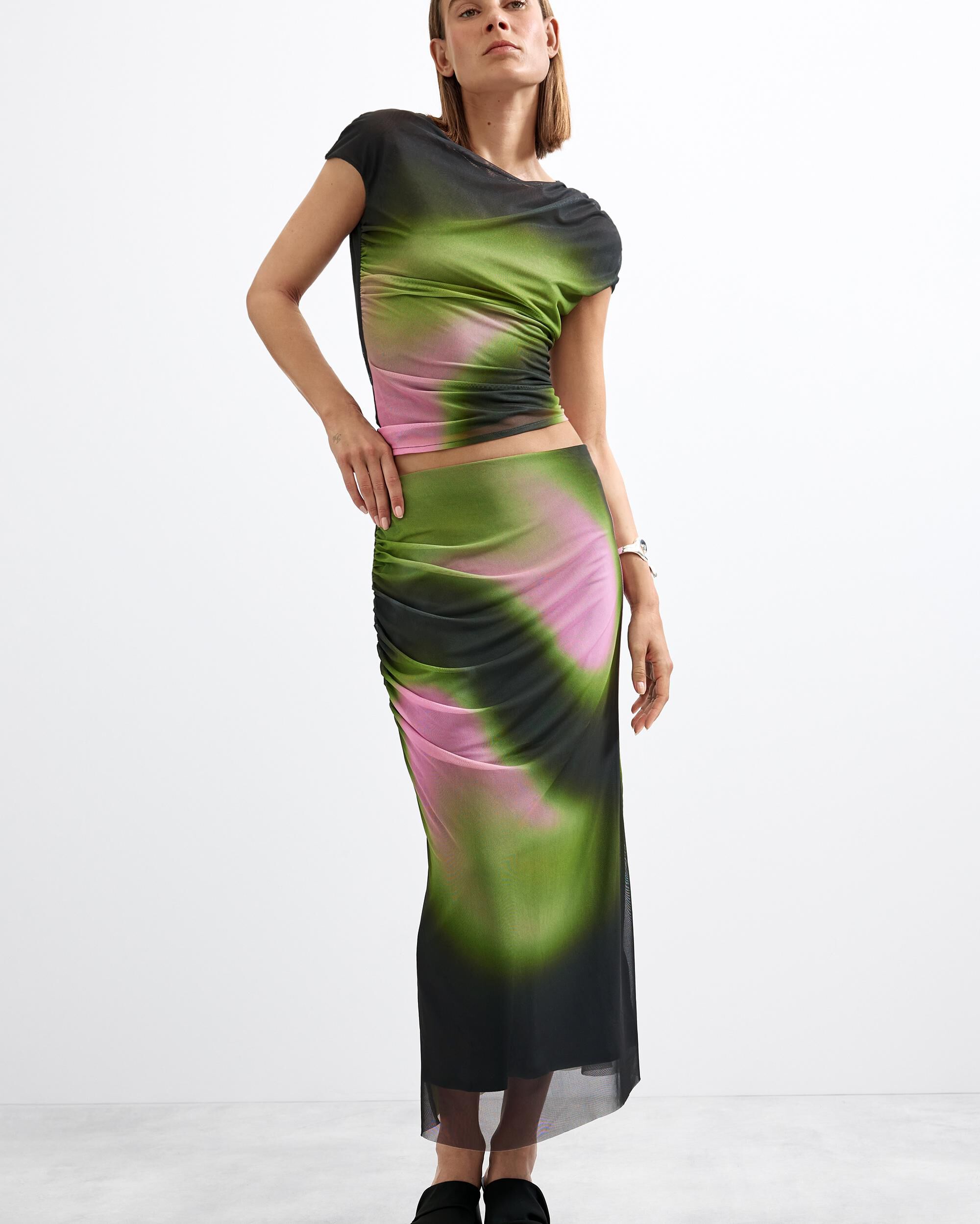 Desigual - Falda tubo punto.