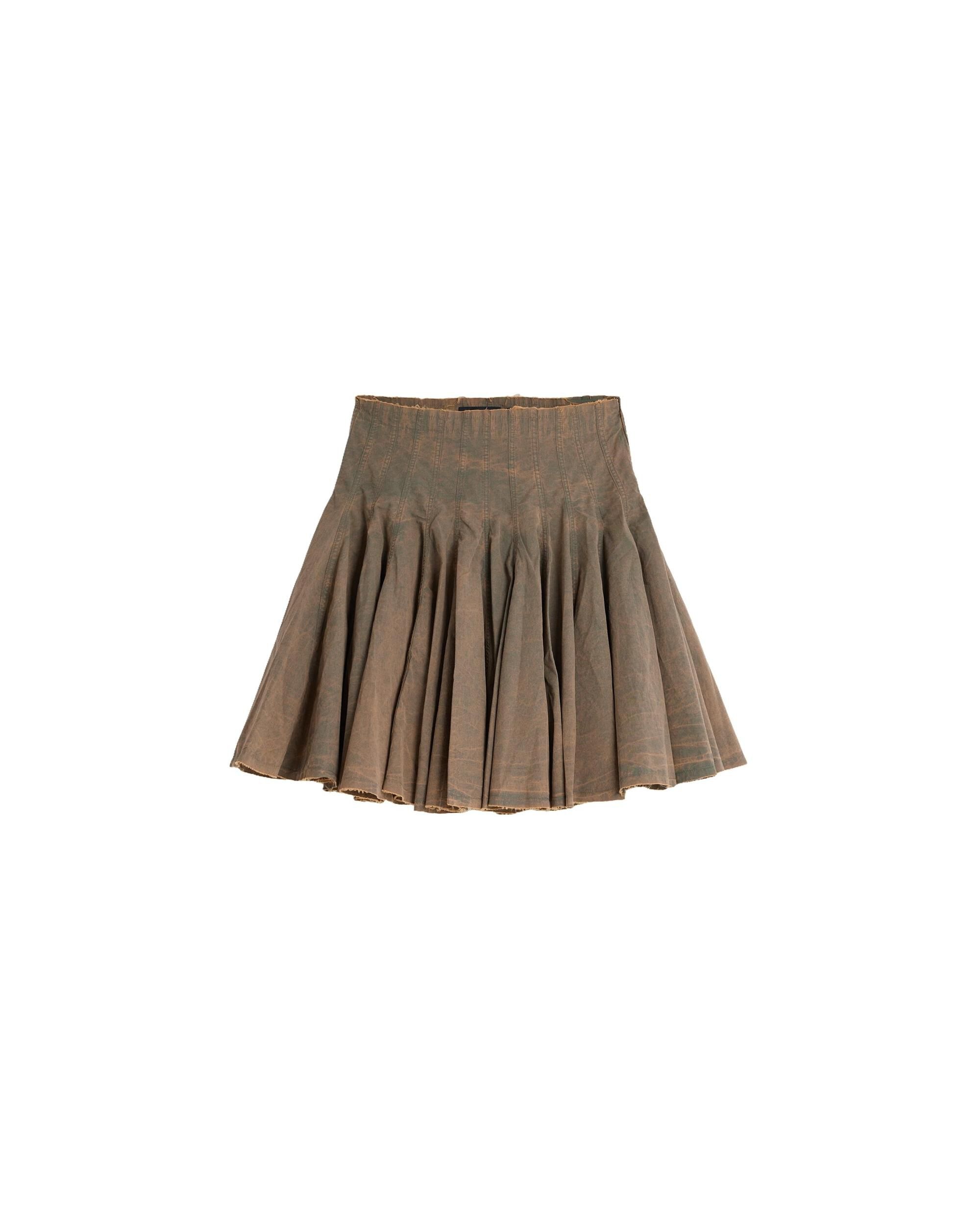 Falda tablas 100% algodón - Desigual - Gris Gris-4