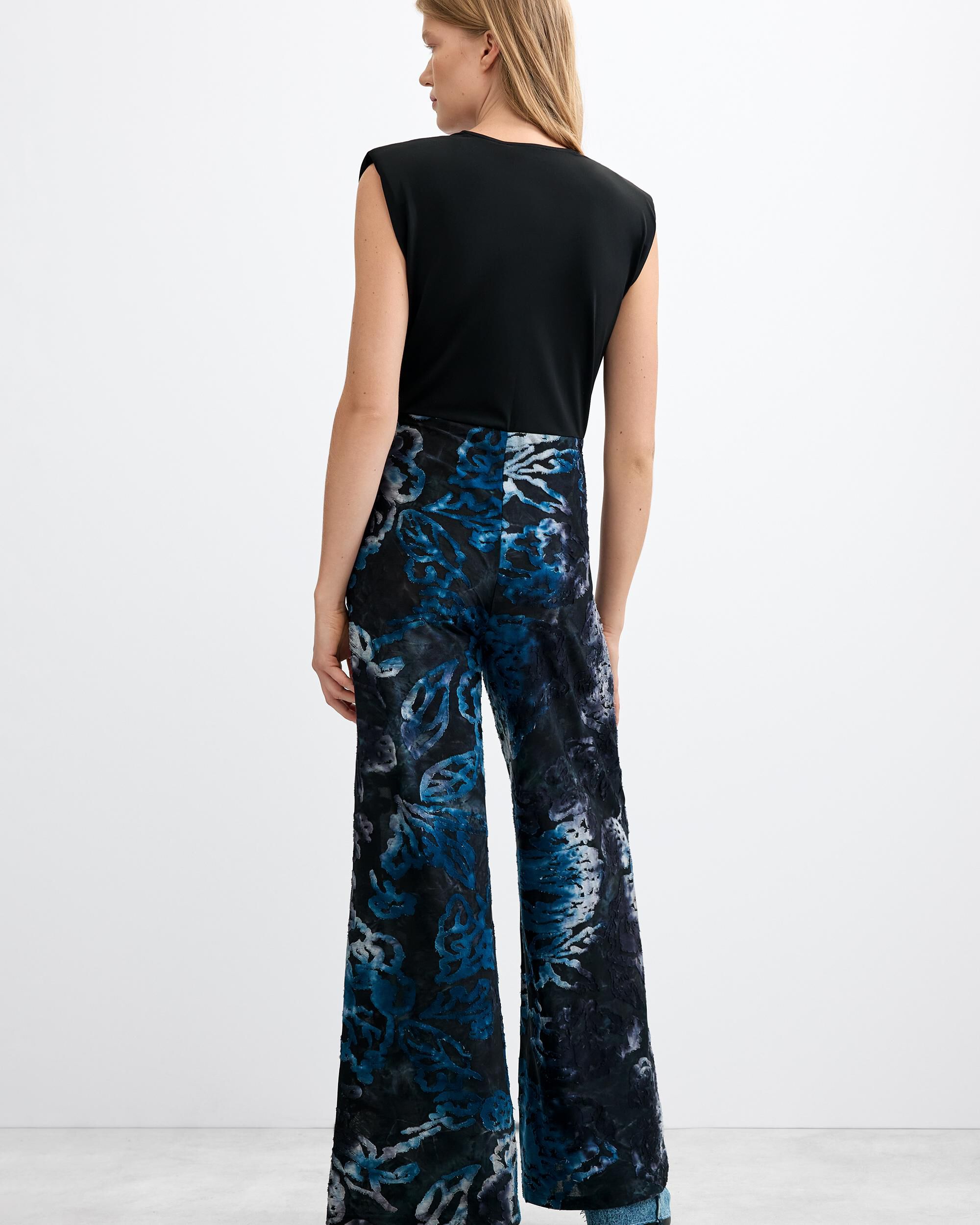 Mono de mujer largo estampado - Desigual - Azul Azul-3