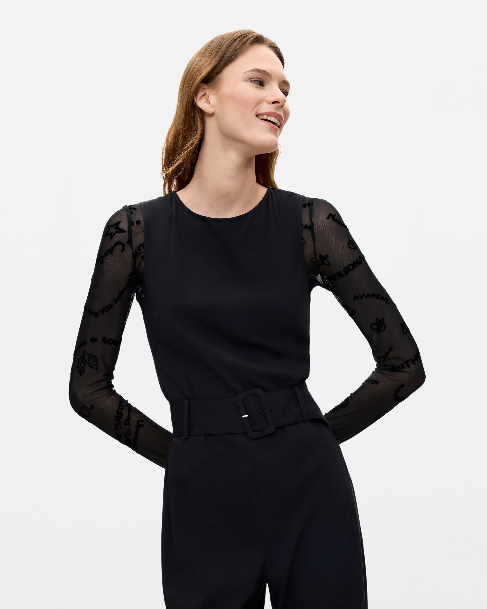 Mono de mujer largo 2 en 1 - Desigual - Negro Negro-2