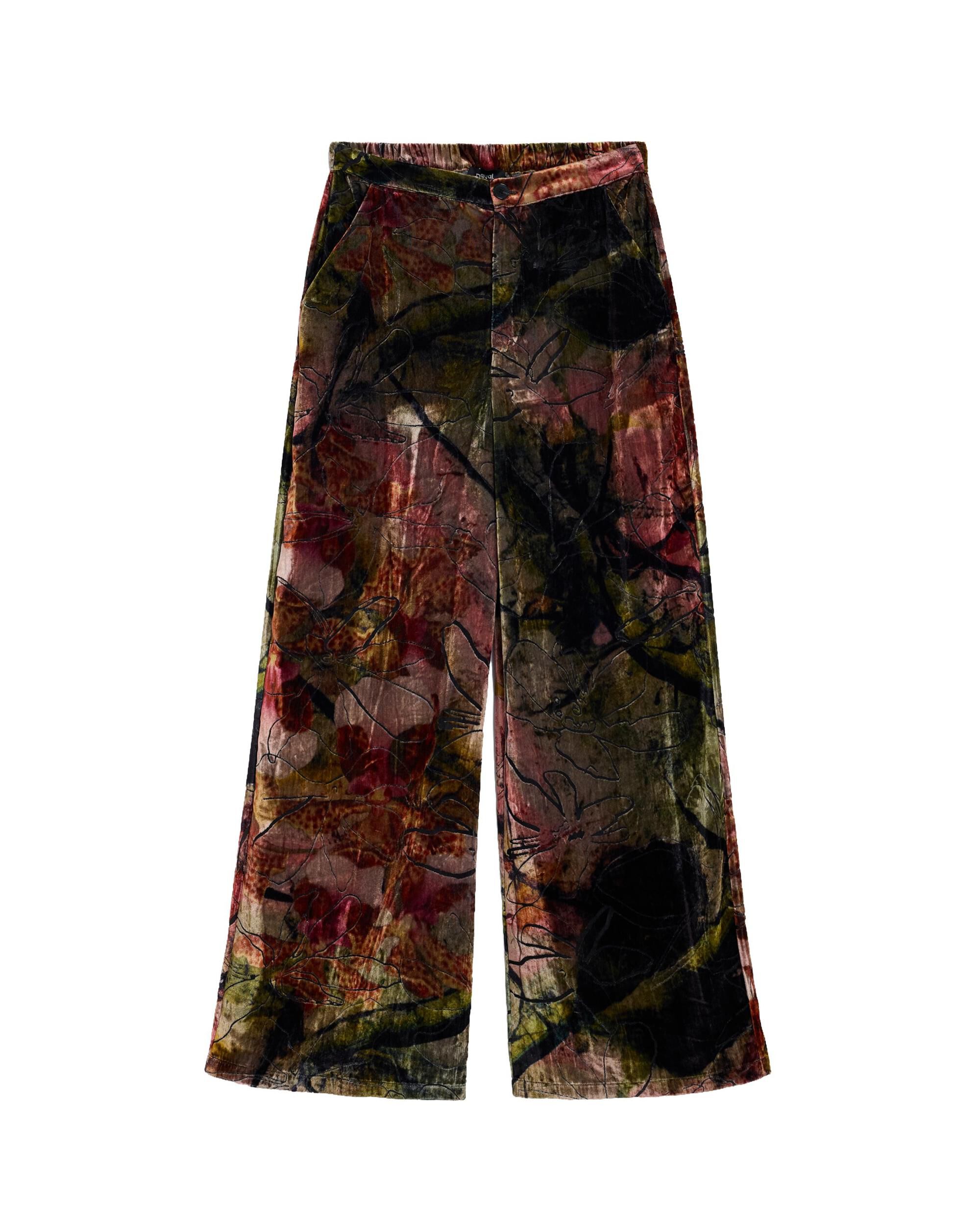 Pantalón de mujer velvet largo m c lacroix - Desigual - Rosa Rosa-4