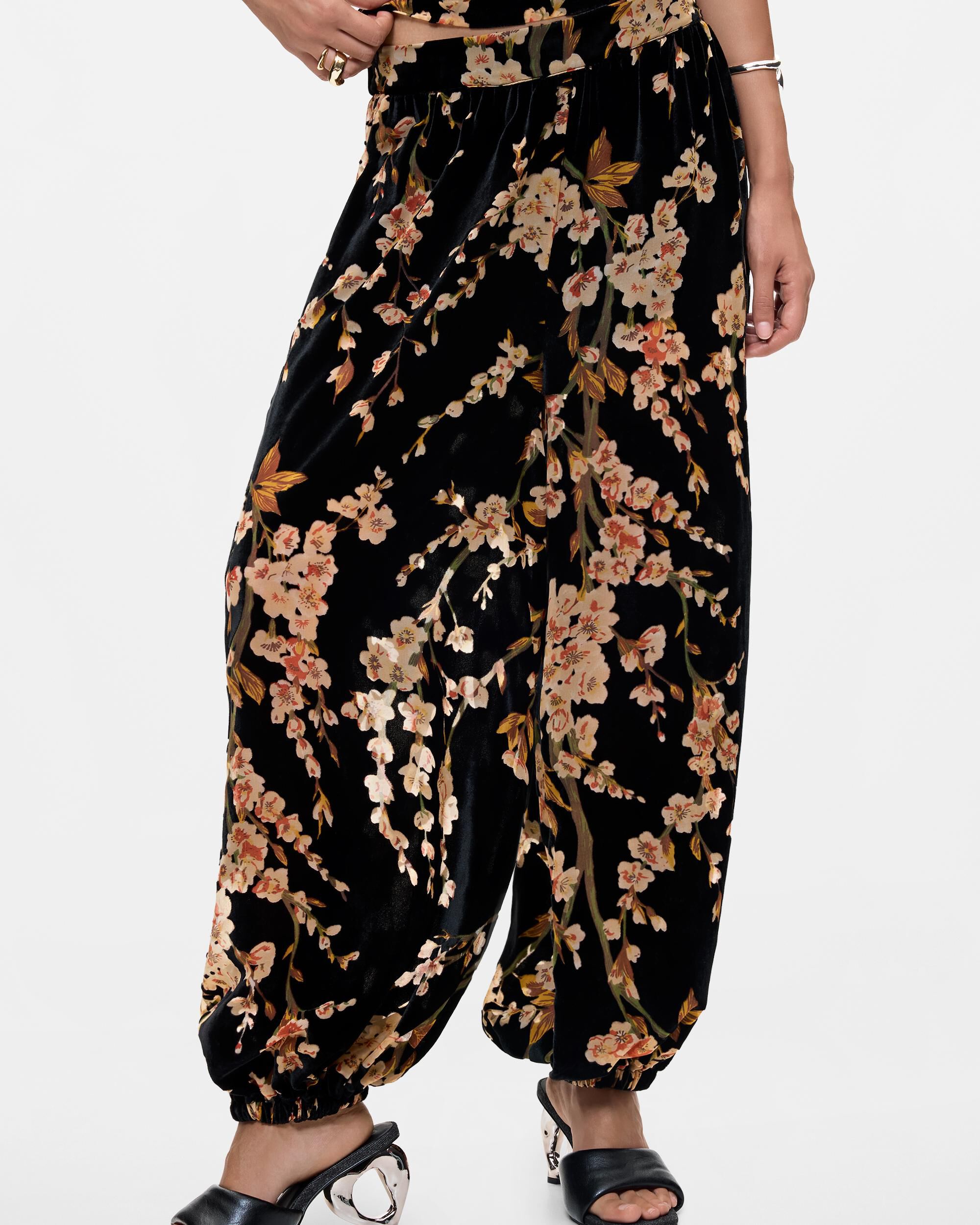 Pantalón de mujer estampado largo - Desigual - Negro Negro-2