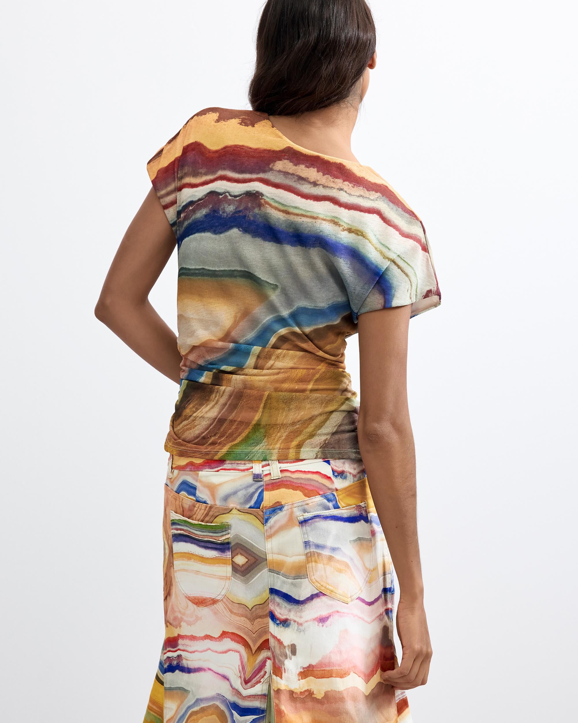 Camiseta de mujer estampada - Desigual - Multicolor Multicolor-3